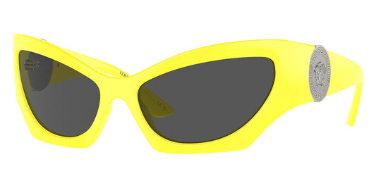 title:Versace Women's Fashion VE4450-541887-60 60mm Yellow Sunglasses;color:Yellow