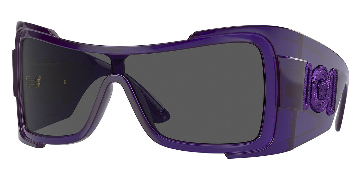 Versace Women's Fashion VE4451-541987-27 127mm Transparent Purple Sunglasses - Ruumur