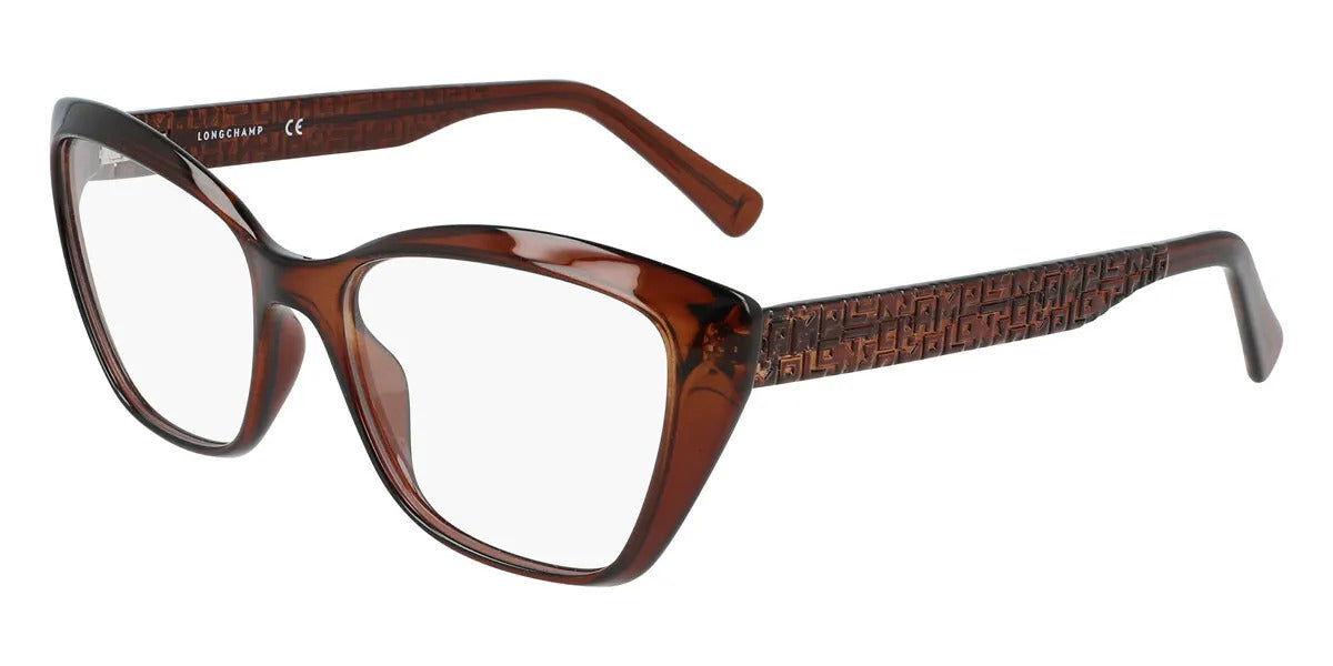 title:Longchamp Women's LO2681-200 Fashion 55mm Brown Opticals;color:Brown frame, Demo lens