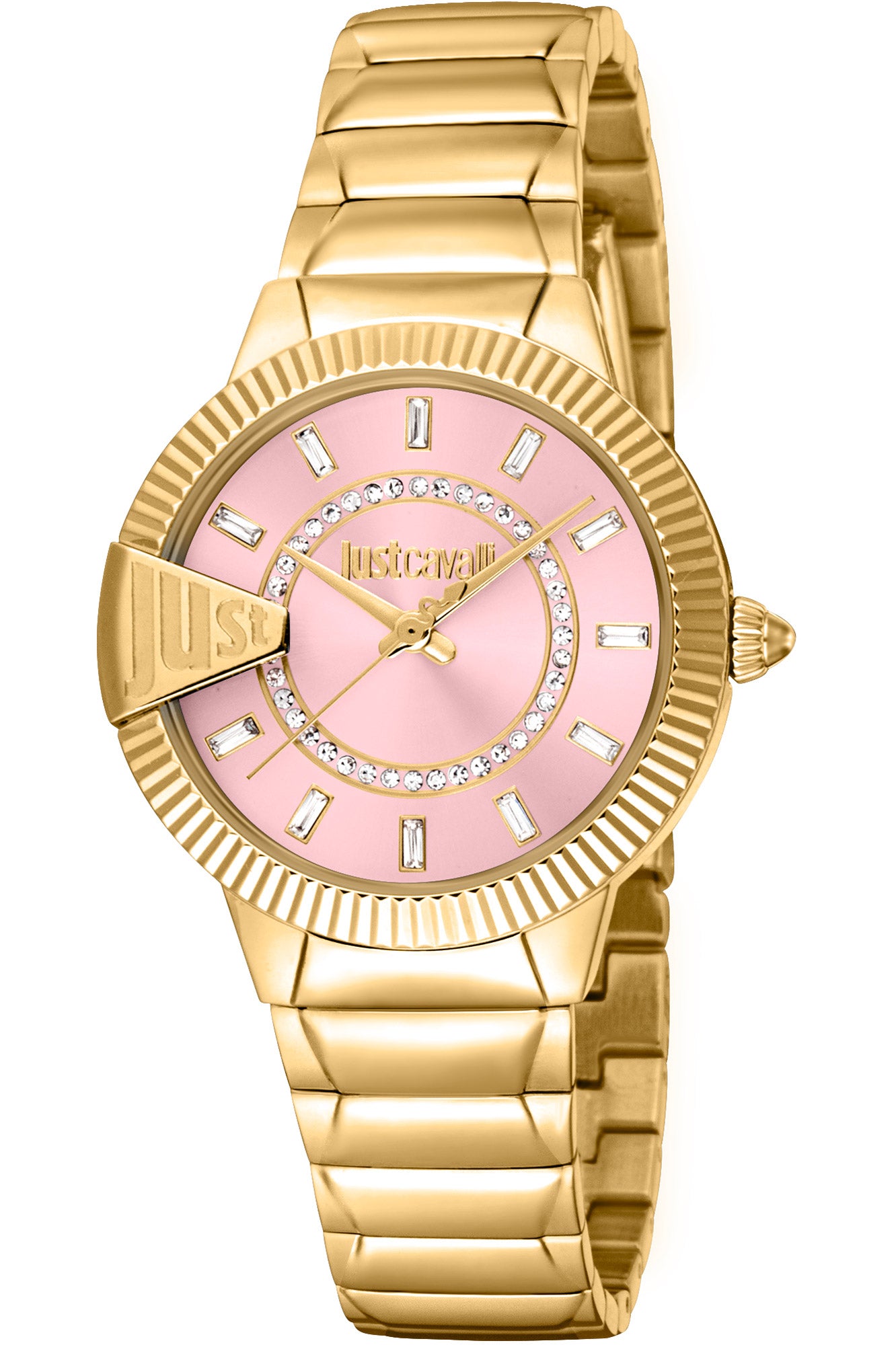 title:Just Cavalli Women's JC1L256M0065 Glam Chic Puntale 32mm Quartz Watch;color:Gold