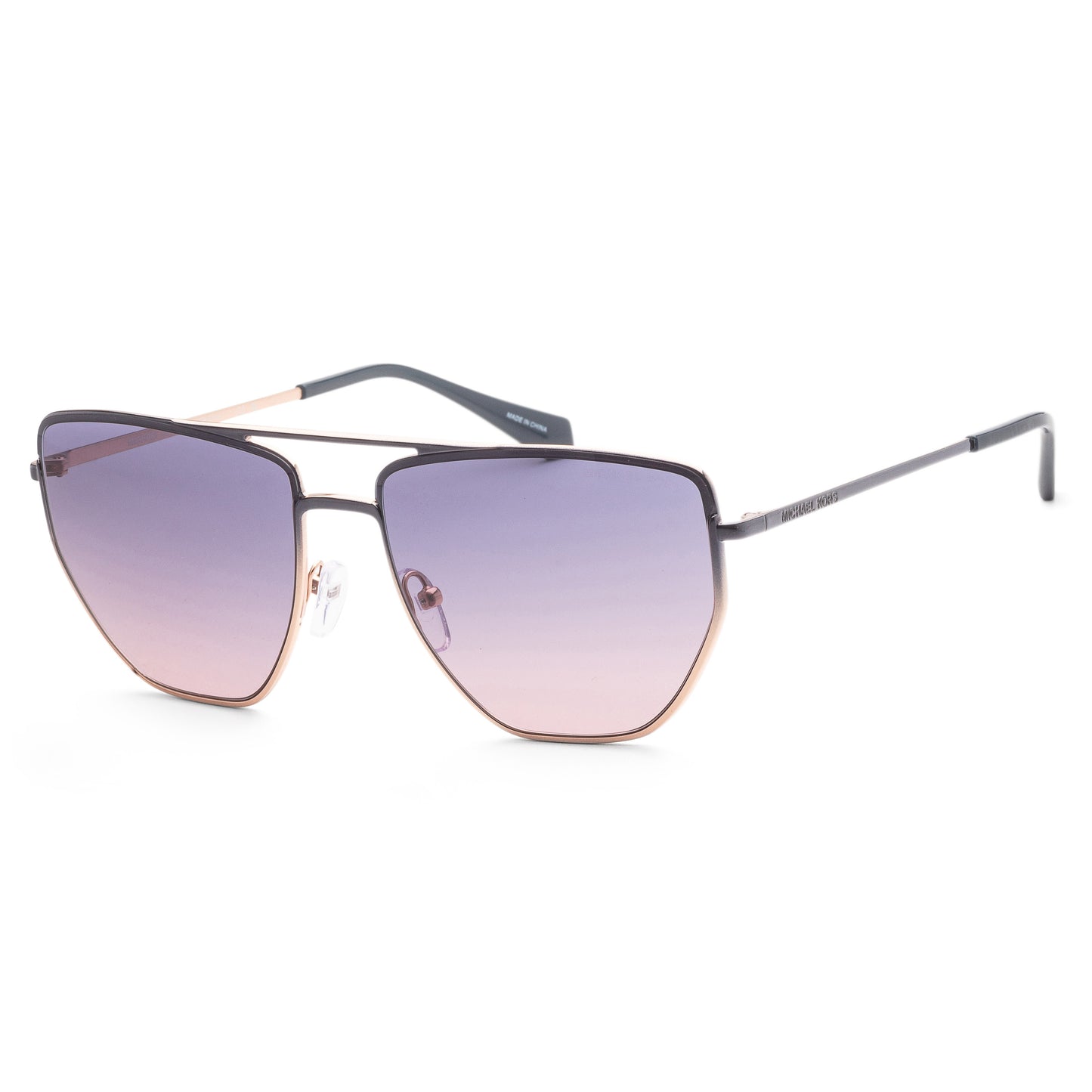 title:Michael Kors Women's Paros MK1126-1334I6 60mm Navy Rose Gold Gradient Sunglasses;color:Navy Rose Gold Gradient