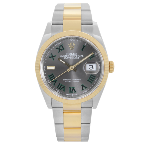 title:Rolex Datejust 36mm Steel 18k Yellow Gold Wimbledon Dial Automatic Watch  TFJ-142508711;color:not applicable