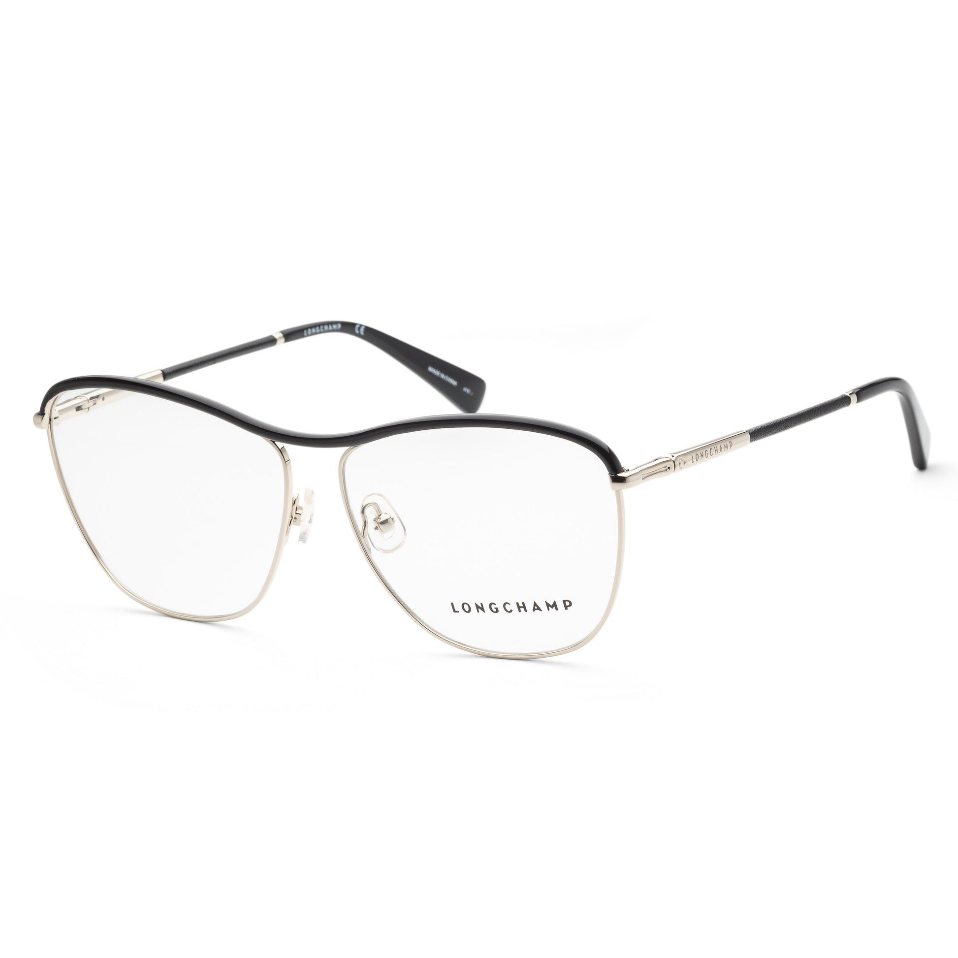 title:Longchamp Women's LO2121L-720 Fashion 58mm Gold/Black Opticals;color:Gold/Black Frame, Demo Lens