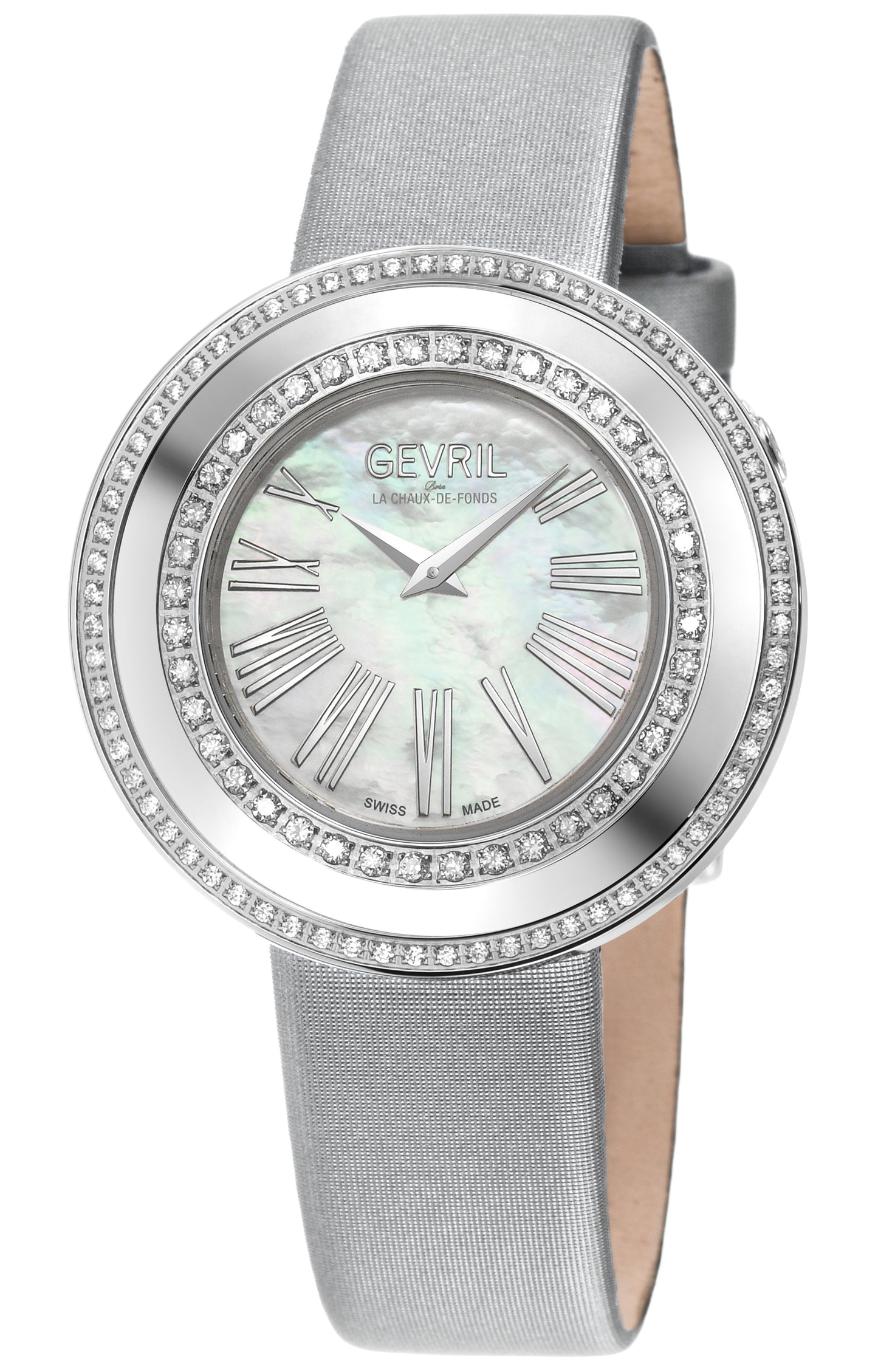 title:Gevril Women's Gandria 36mm Quartz Watch 12241-3;color:White Mother-of-Pearl