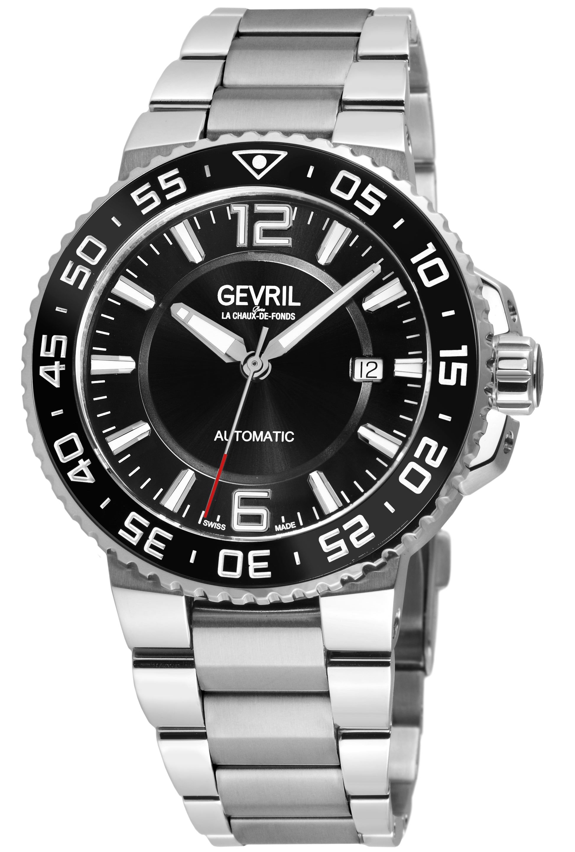 title:Gevril Men's Riverside 42mm Automatic Watch 46701;color:Black