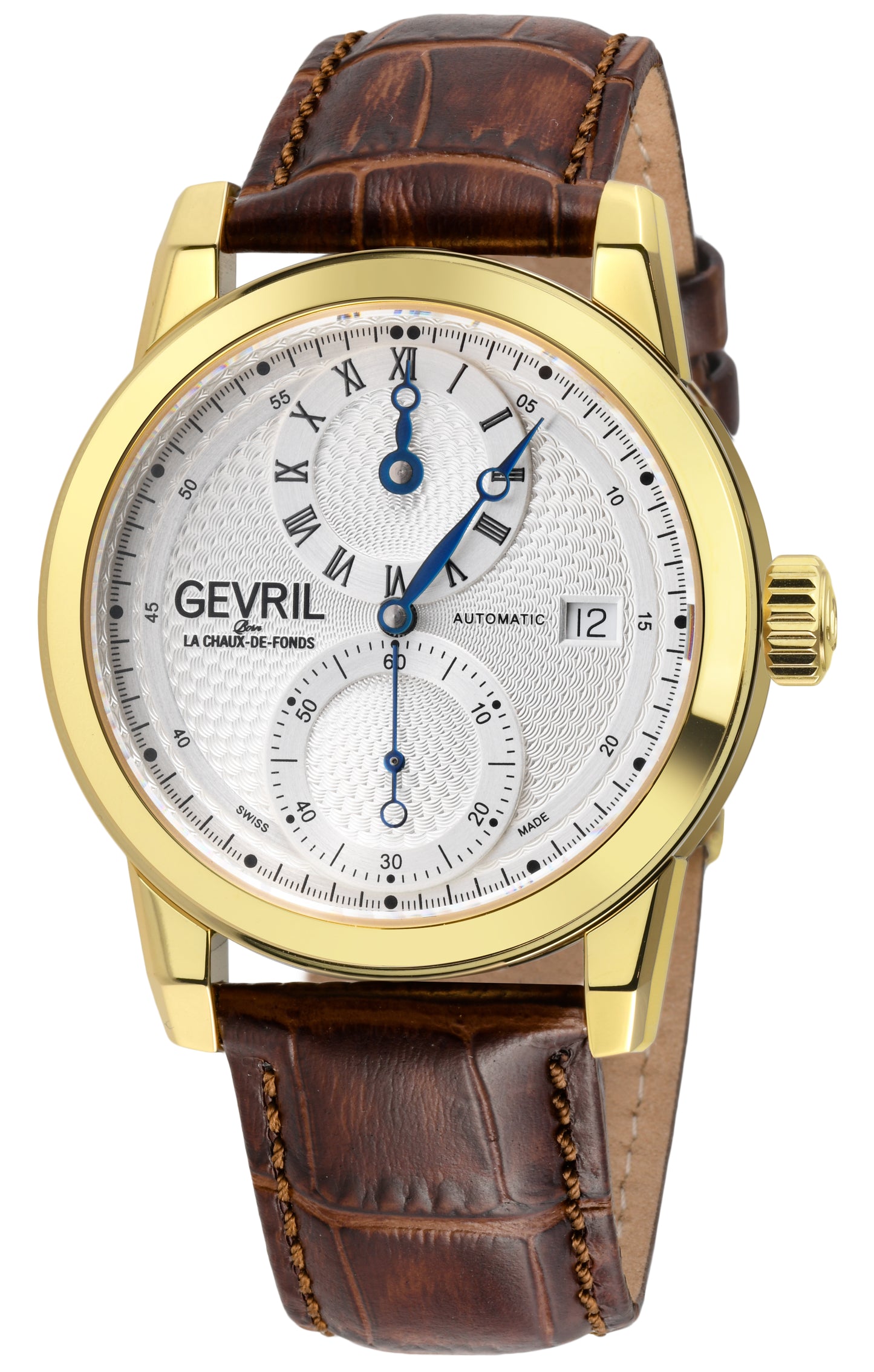 title:Gevril Men's Gramercy 39mm Automatic Watch 24051;color:Silver