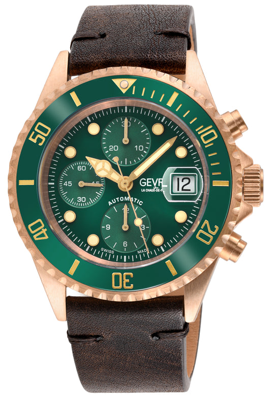 title:Gevril Men's Wallstreet 44mm Automatic Watch 4166;color:Green