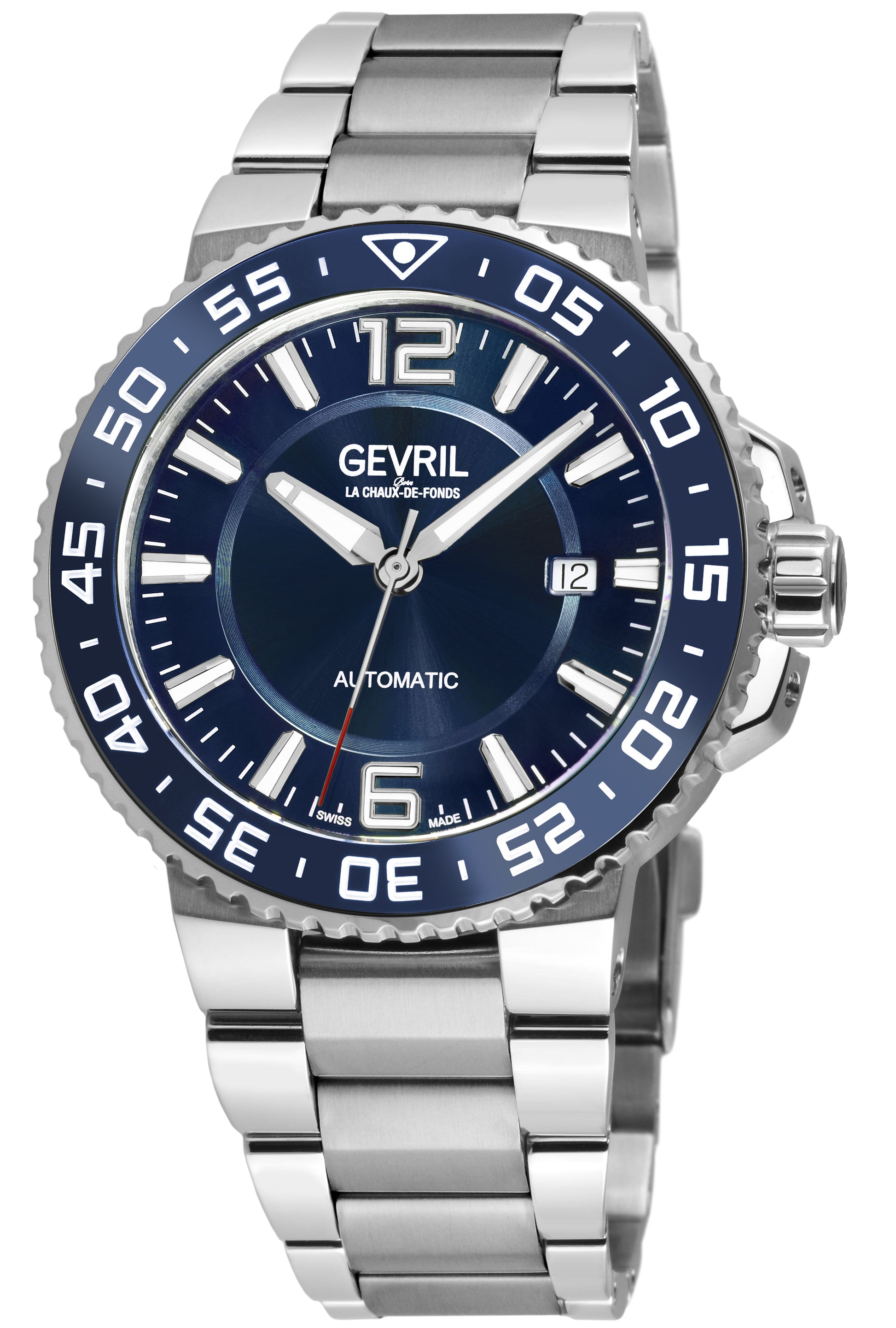 title:Gevril Men's Riverside 42mm Automatic Watch 46702;color:Blue