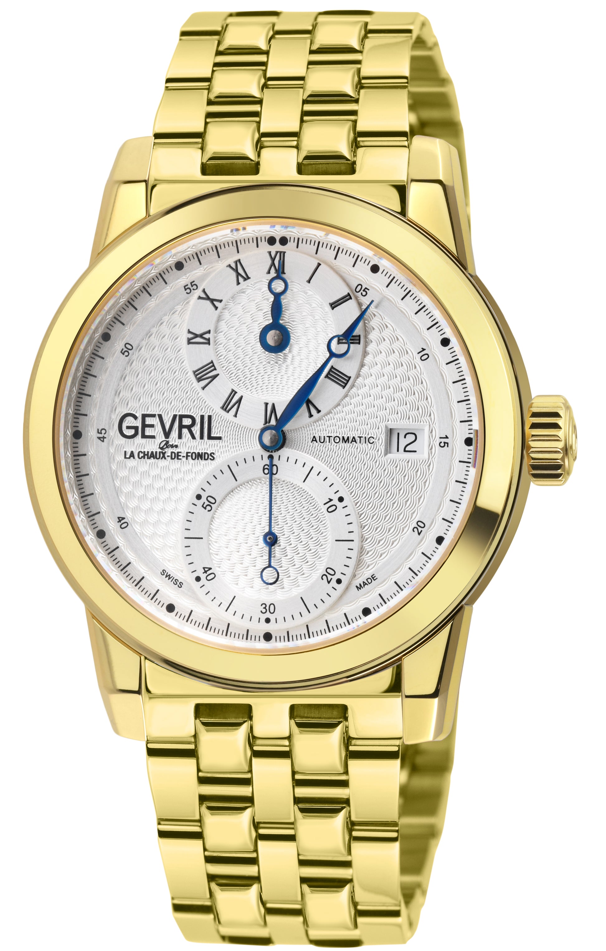 title:Gevril Men's Gramercy 39mm Automatic Watch 24051B;color:Silver