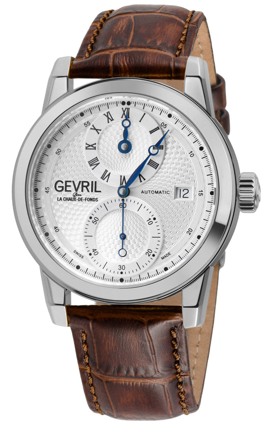 title:Gevril Men's Gramercy 39mm Automatic Watch 24011;color:Silver