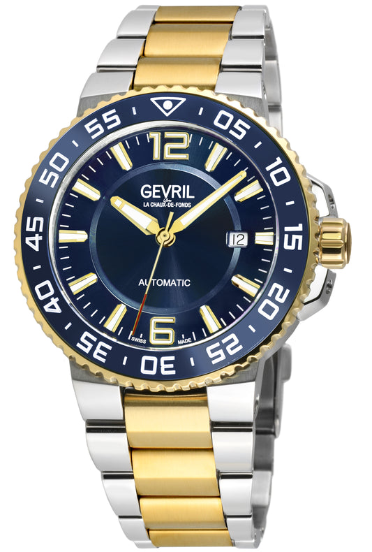 title:Gevril Men's Riverside 42mm Automatic Watch 46700;color:Blue