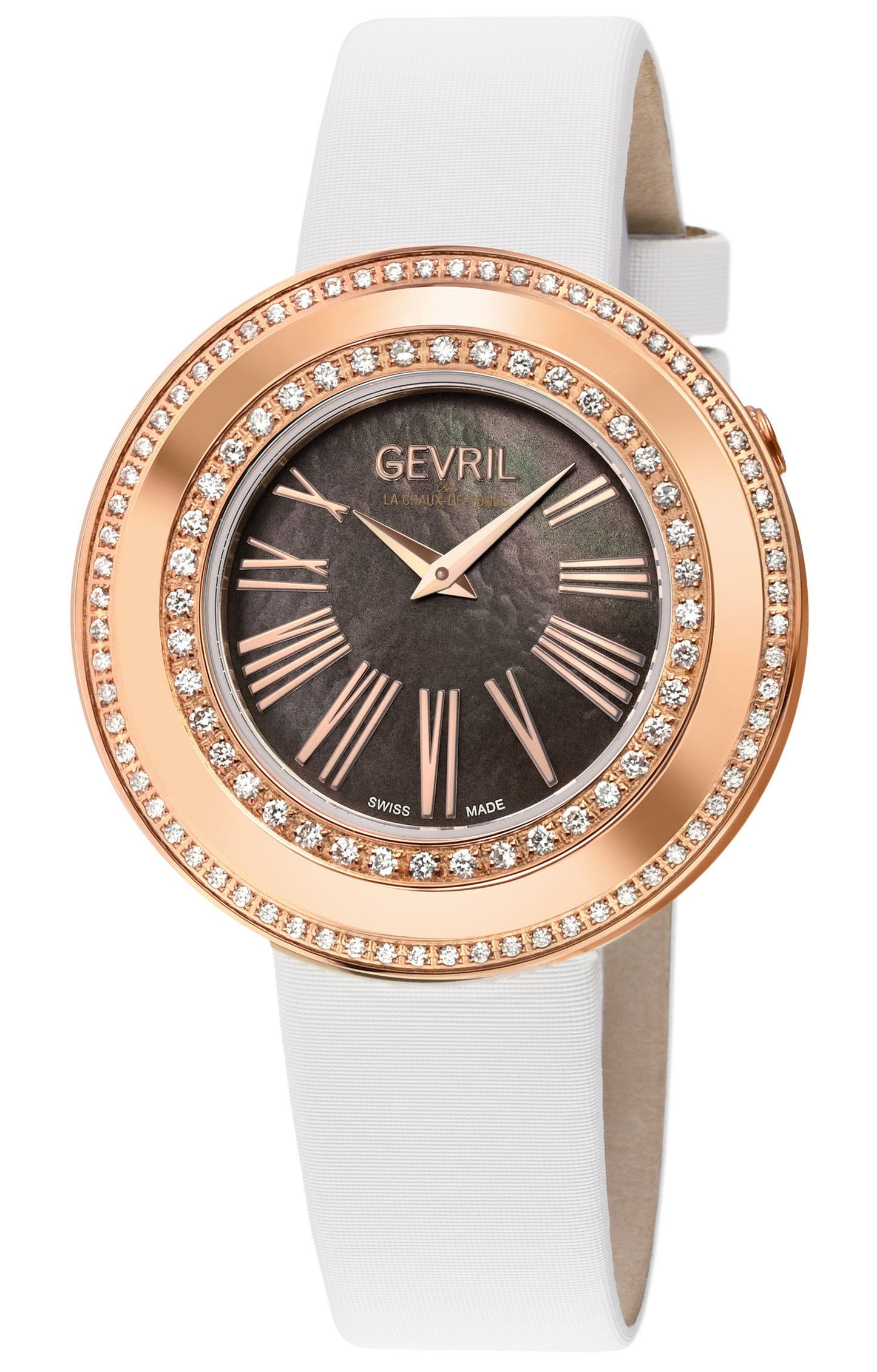 title:Gevril Women's Gandria 36mm Quartz Watch 12252-1;color:Brown Mother-of-Pearl