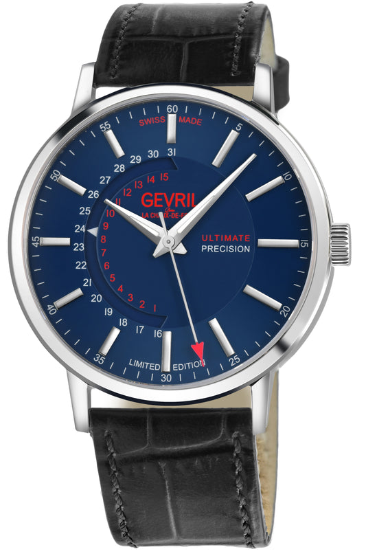 title:Gevril Men's Guggenheim 40mm Automatic Watch 510.60.62.1;color:Blue