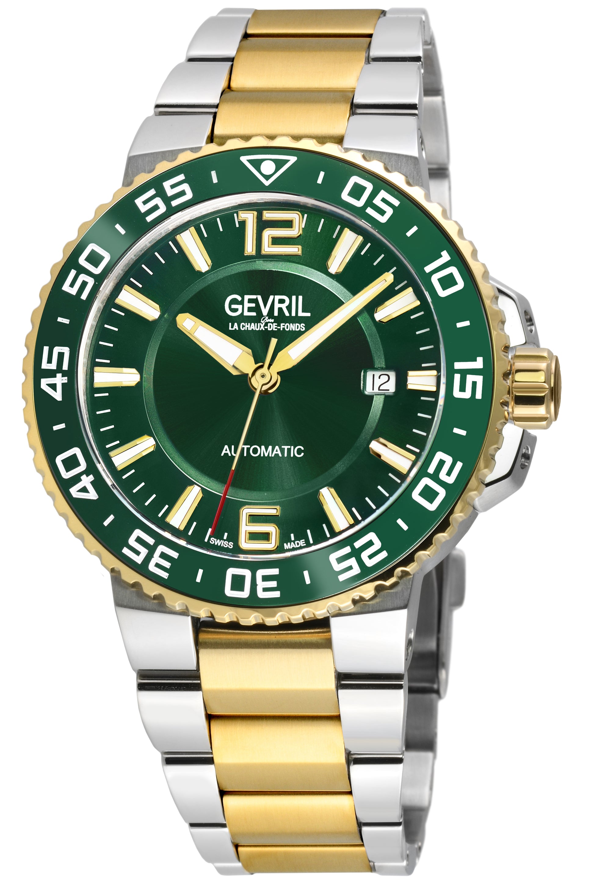 title:Gevril Men's Riverside 42mm Automatic Watch 46703;color:Green