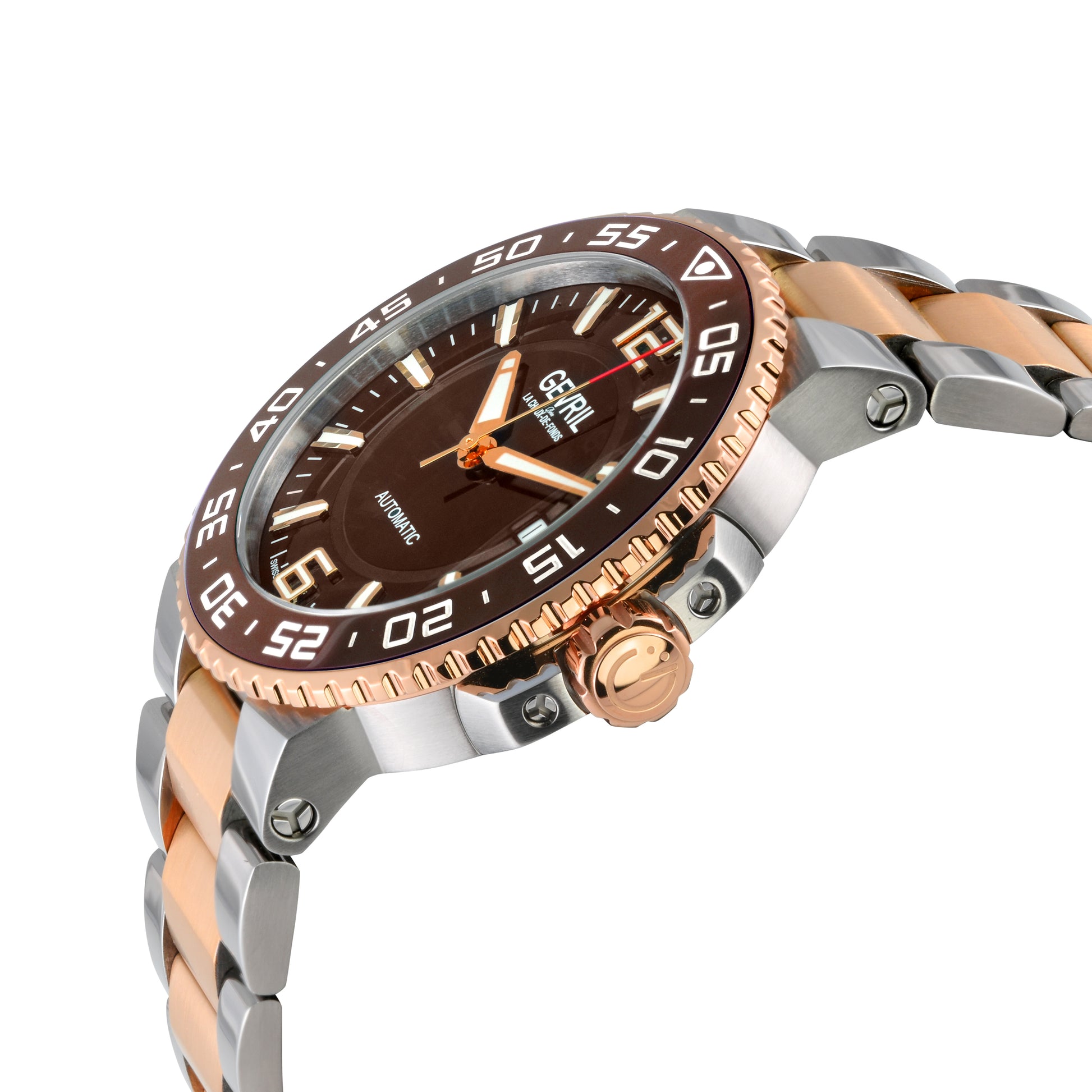 title:Gevril Men's Riverside 42mm Automatic Watch 46704;color:Brown