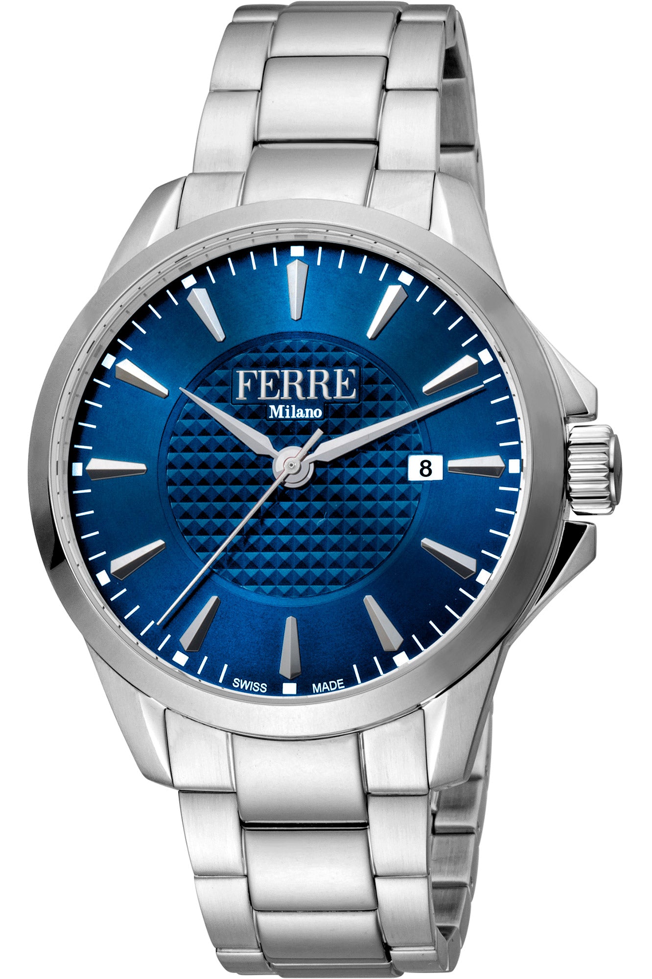 title:Ferre Milano Fashion Men's FM1G157M0051 42mm Quartz Watch;color:Silver