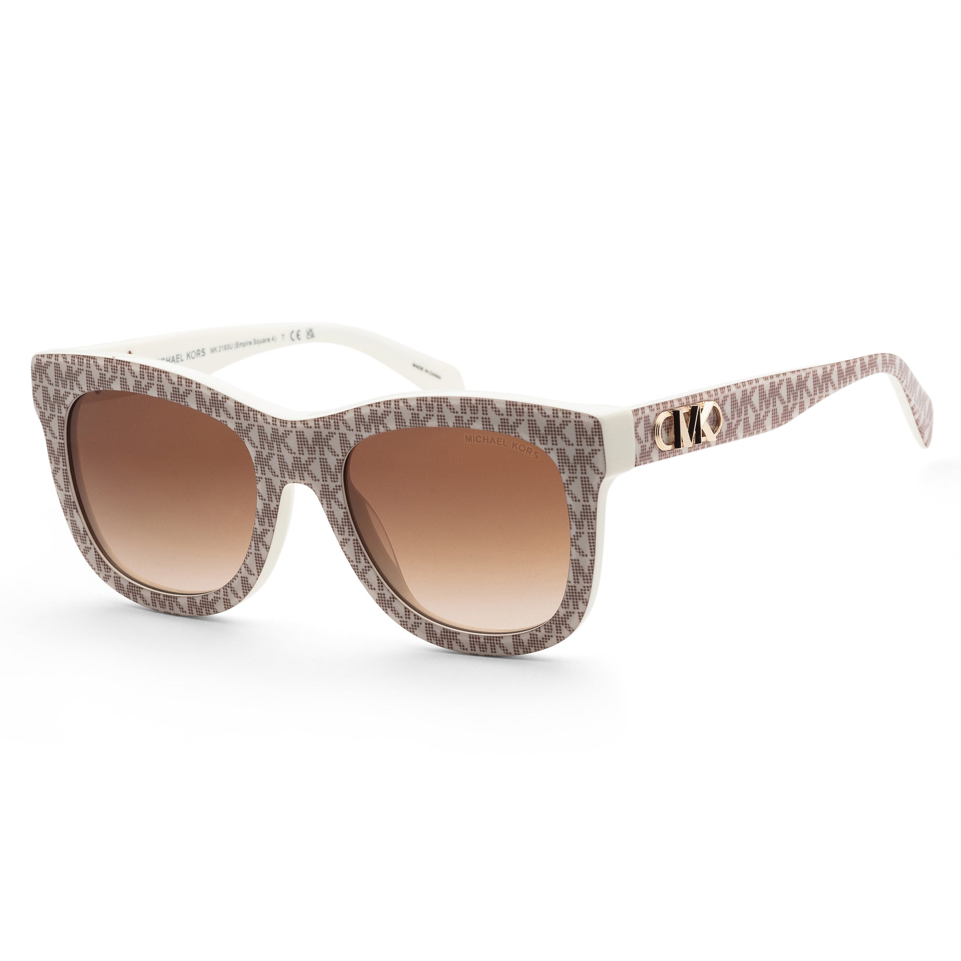 title:Michael Kors Women's MK2193U-310313-52 Empire Square 52mm Sunglasses;color:Ivory