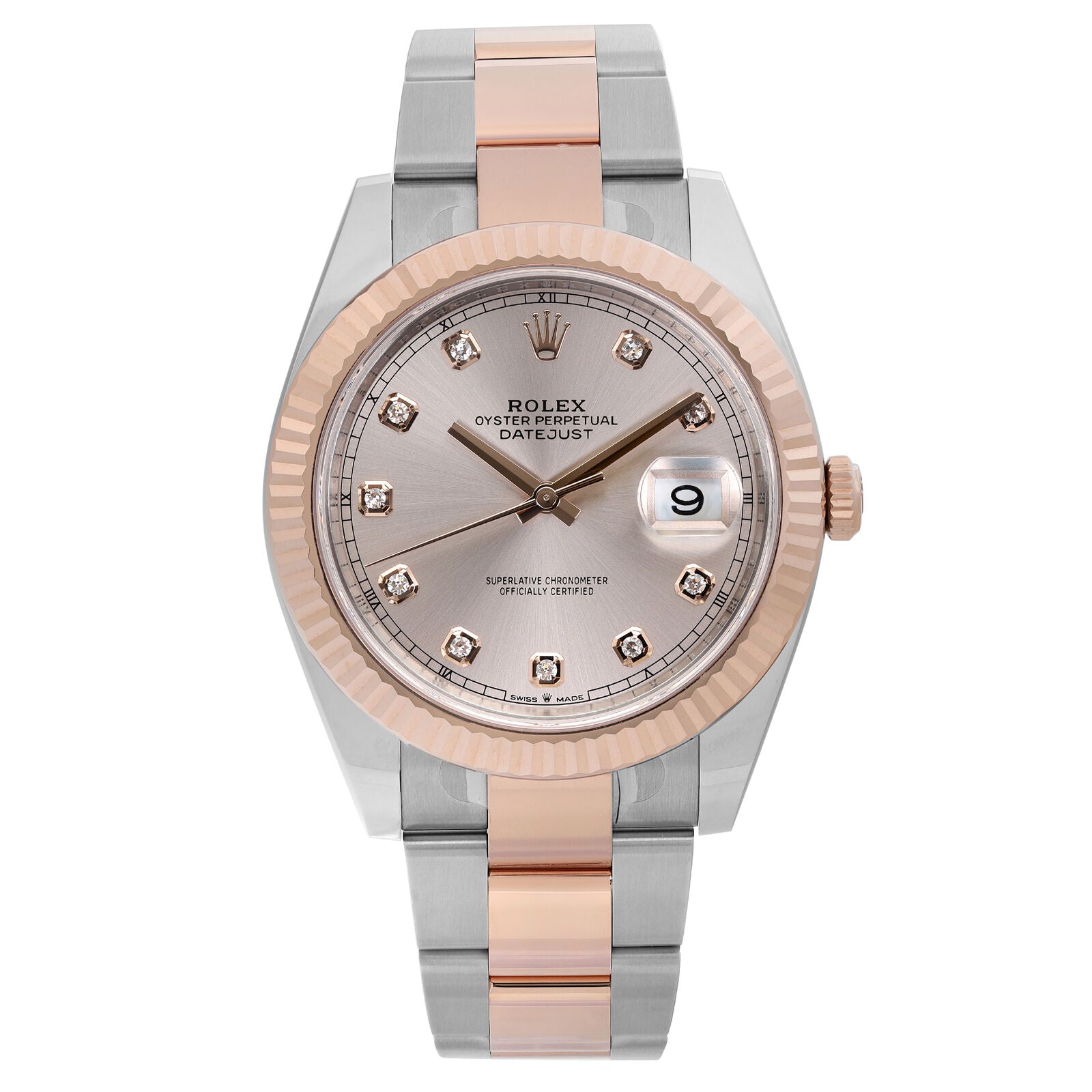 title:Rolex Datejust 41mm 18k Gold Steel Sundust Diamond Dial Automatic Watch   TFJ-142508315;color:not applicable