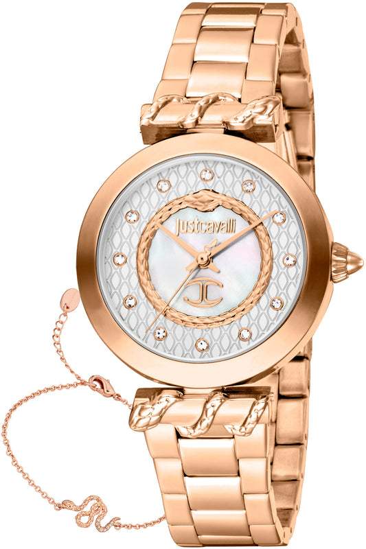 title:Just Cavalli Women's JC1L257M0045 SET 32mm Watch;color:White