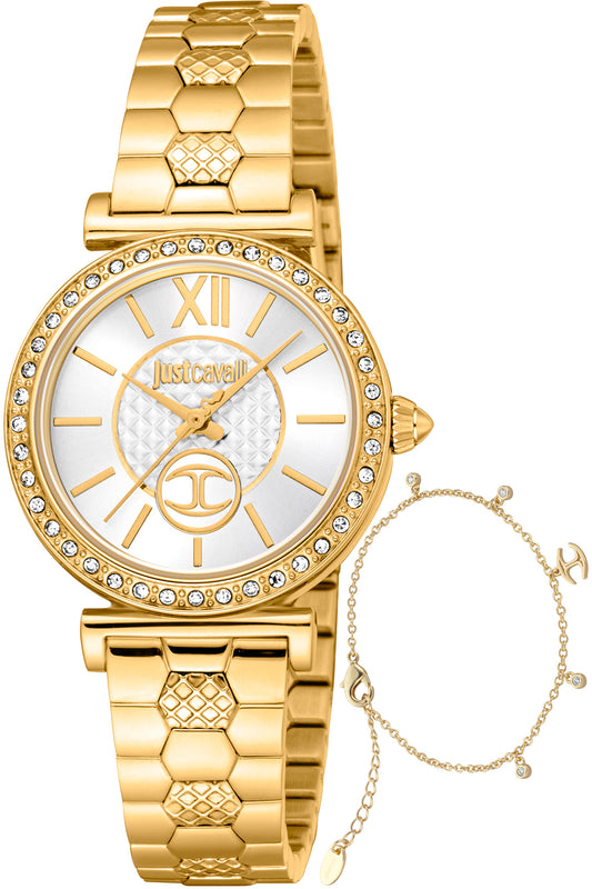 Just Cavalli Women's JC1L273M0055 SET Varenna 30mm Quartz Watch - Ruumur