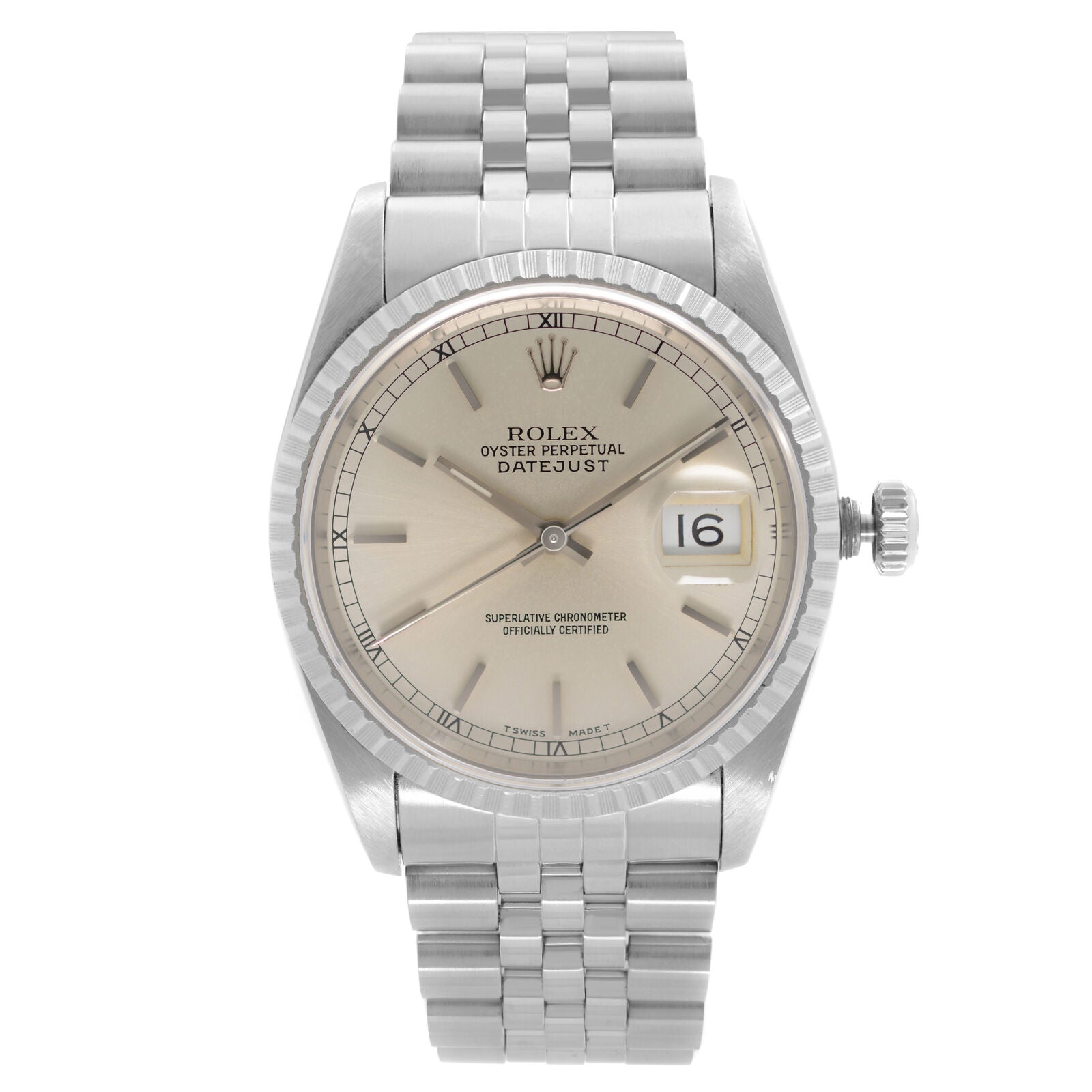 title:Rolex Datejust  Holes Steel Silver Dial Automatic Mens Watch  TFJ-142508299;color:not applicable