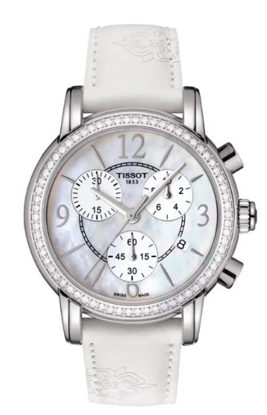 title:Tissot Women's T0502176711700 Dressport Quartz Watch;color:White