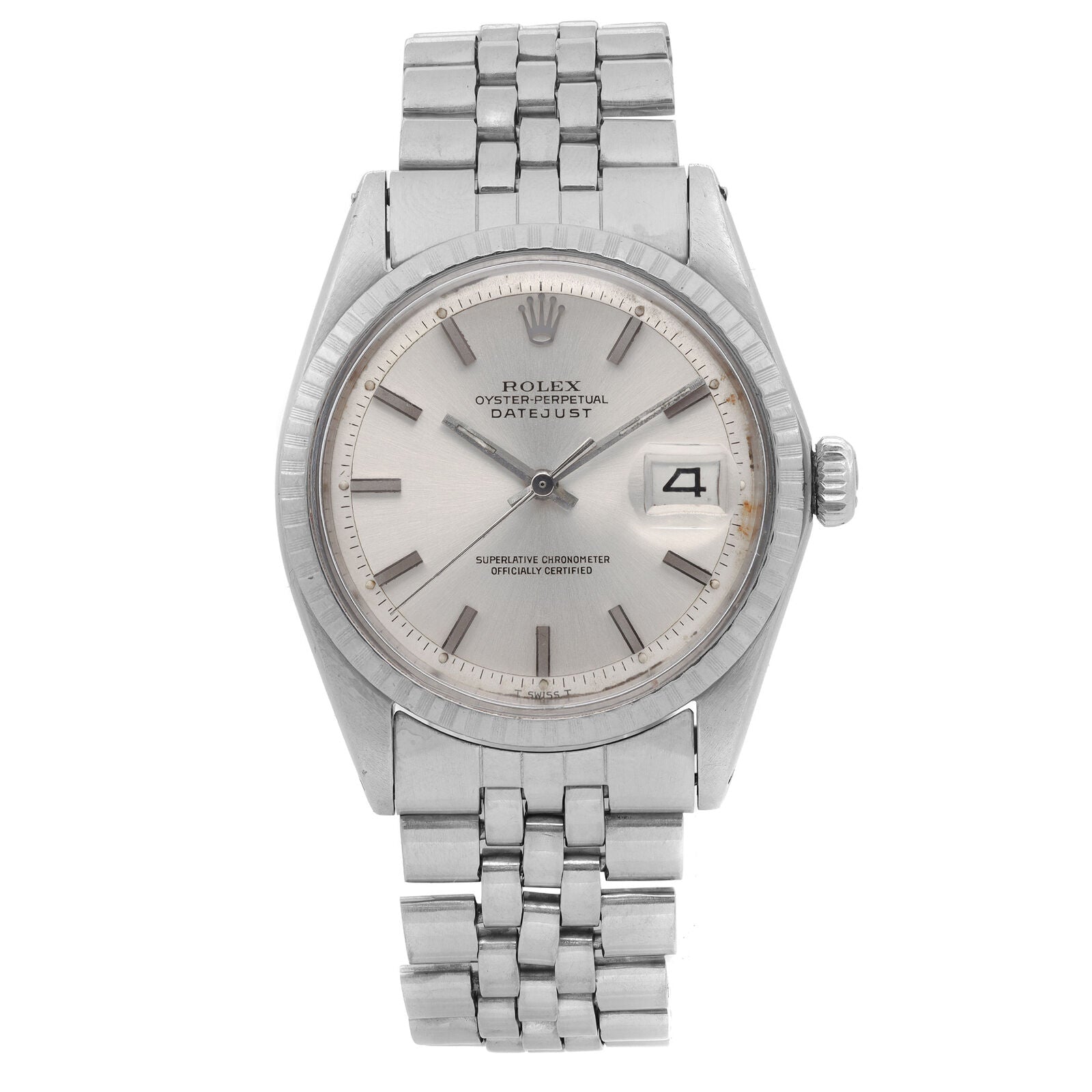 title:Vintage Rolex Datejust  Holes Stainless Steel Silver Dial Mens Watch   TFJ-142508296;color:not applicable