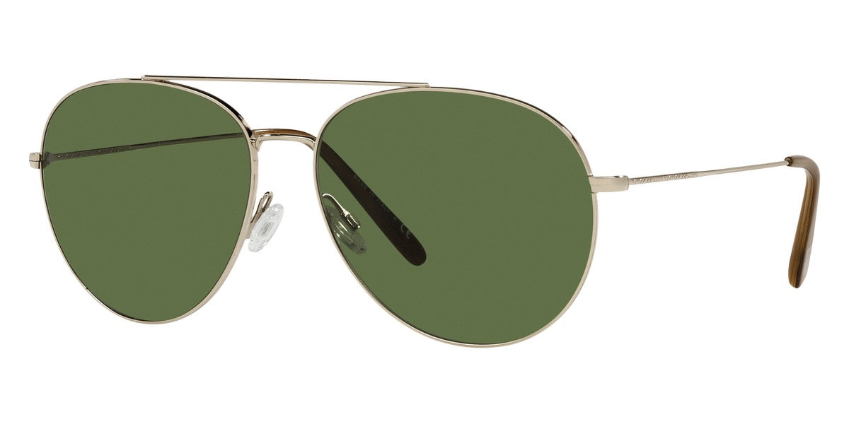 title:Oliver Peoples Men's 58mm Soft Gold Sunglasses OV1286S-50354E;color:Soft Gold frame, Vibrant Bottle lens