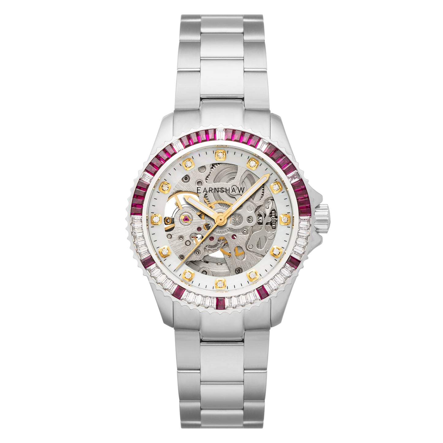 title:Thomas Earnshaw Women's ES-8275-11 Martineau 40mm Automatic Watch;color:White