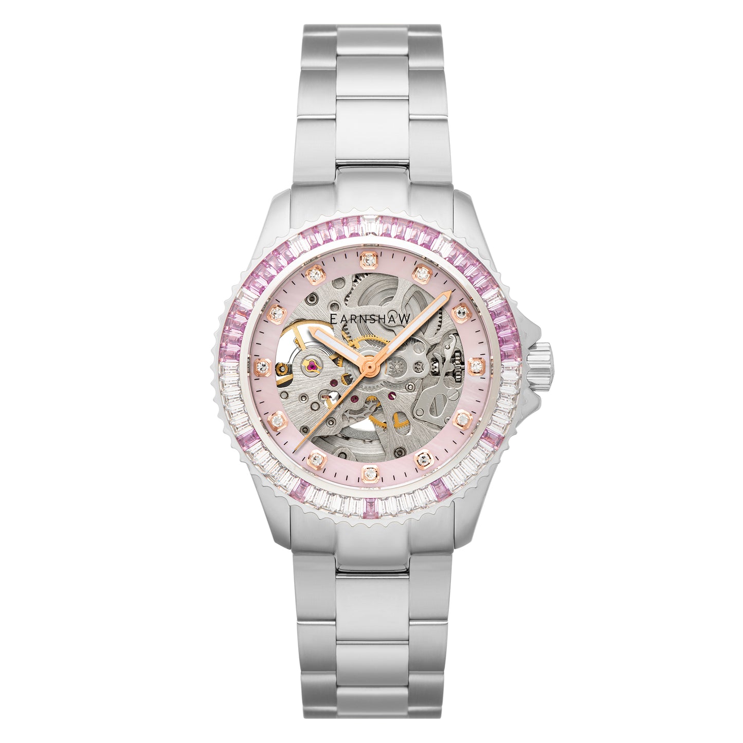 title:Thomas Earnshaw Women's ES-8275-33 Martineau 40mm Automatic Watch;color:Pink