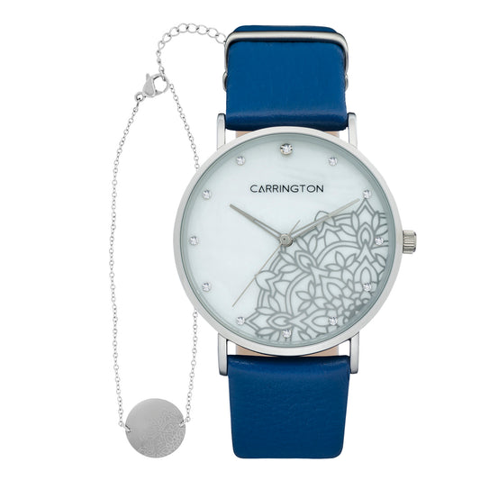 title:Carrington Women's CT-2008-01 Luella 38mm Quartz Watch;color:White