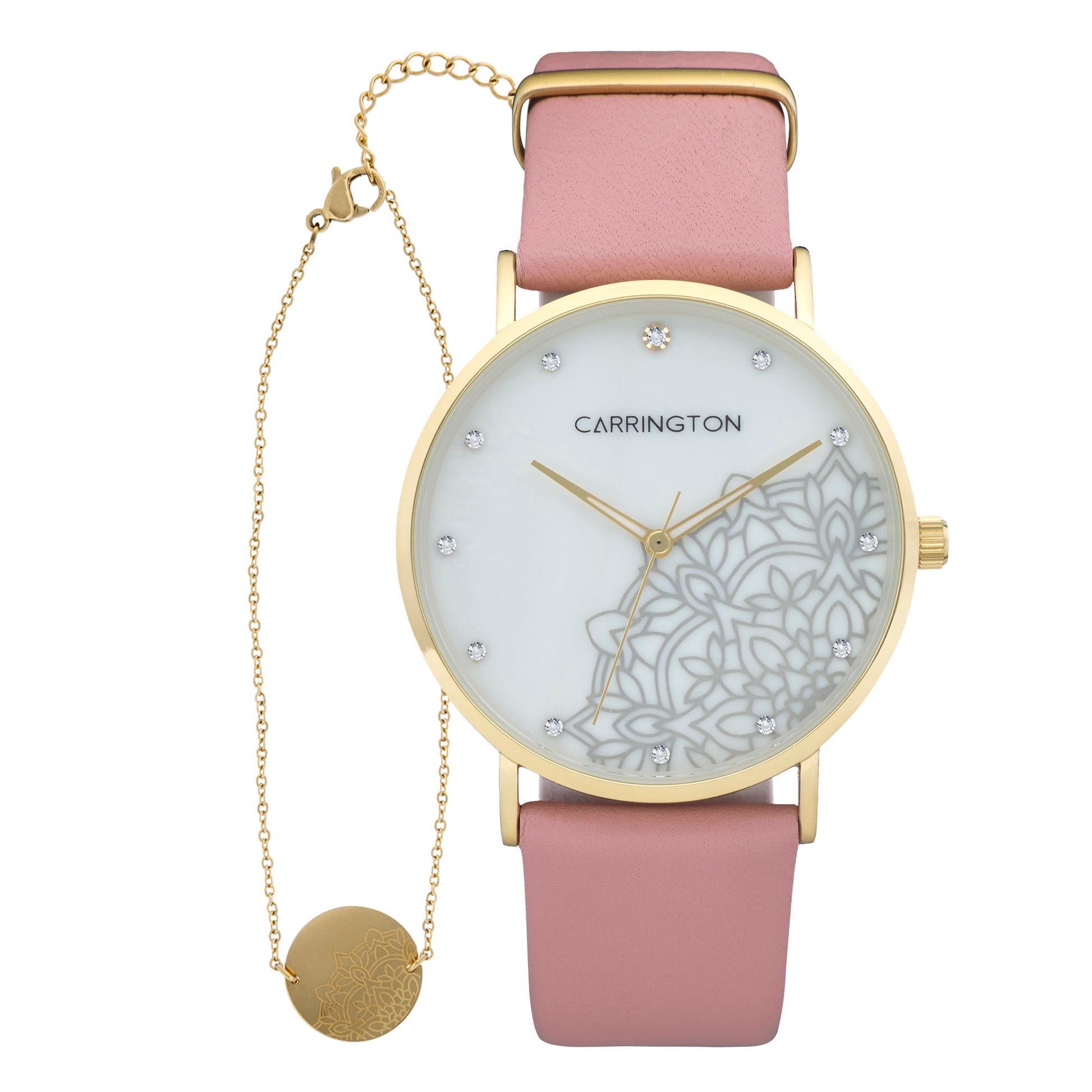 title:Carrington Women's CT-2008-04 Luella 38mm Quartz Watch;color:White