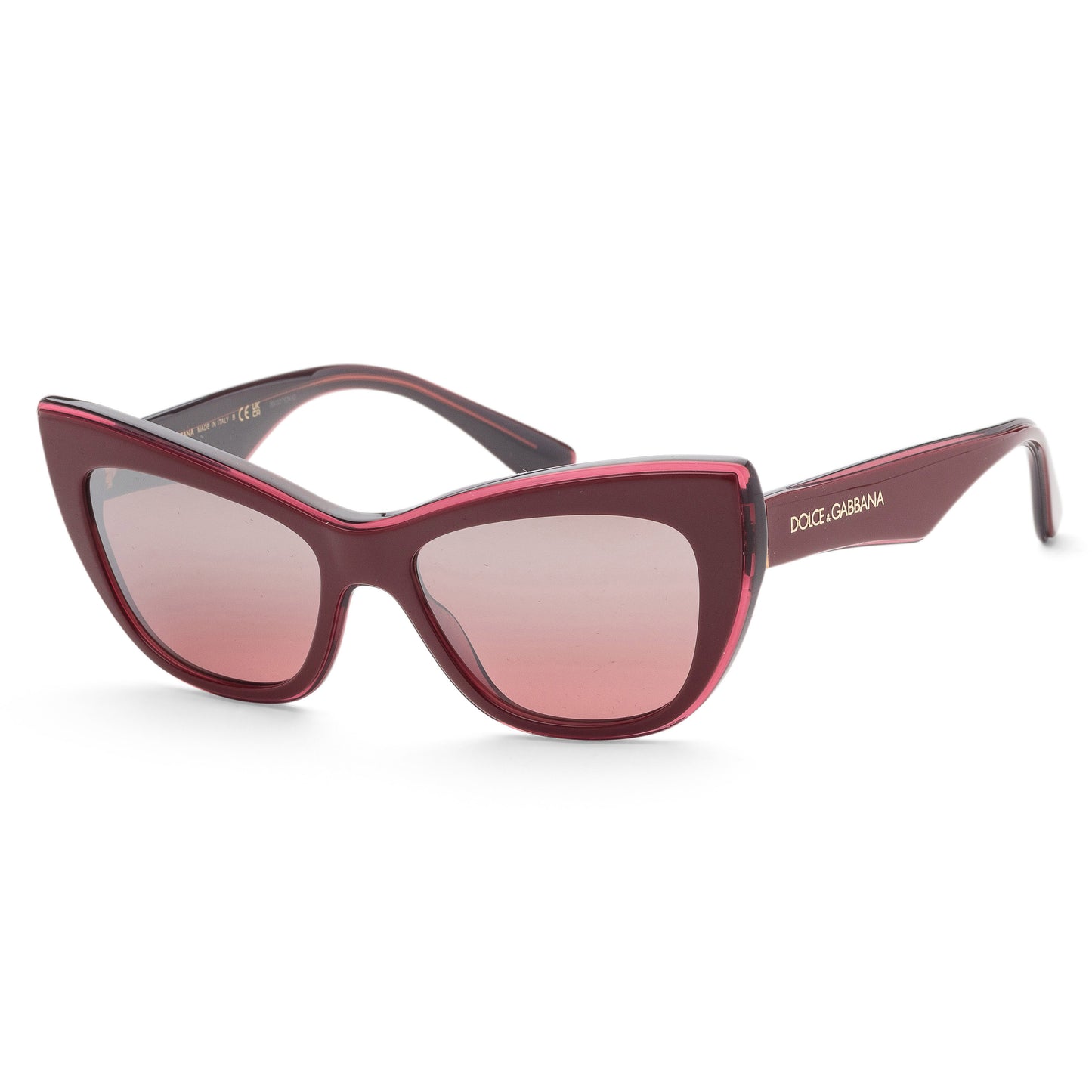 title:Dolce & Gabbana Women's DG4417-32477E-54 Fashion 54mm Bordeaux Sunglasses;color:Bordeaux/Transparent Bordeaux