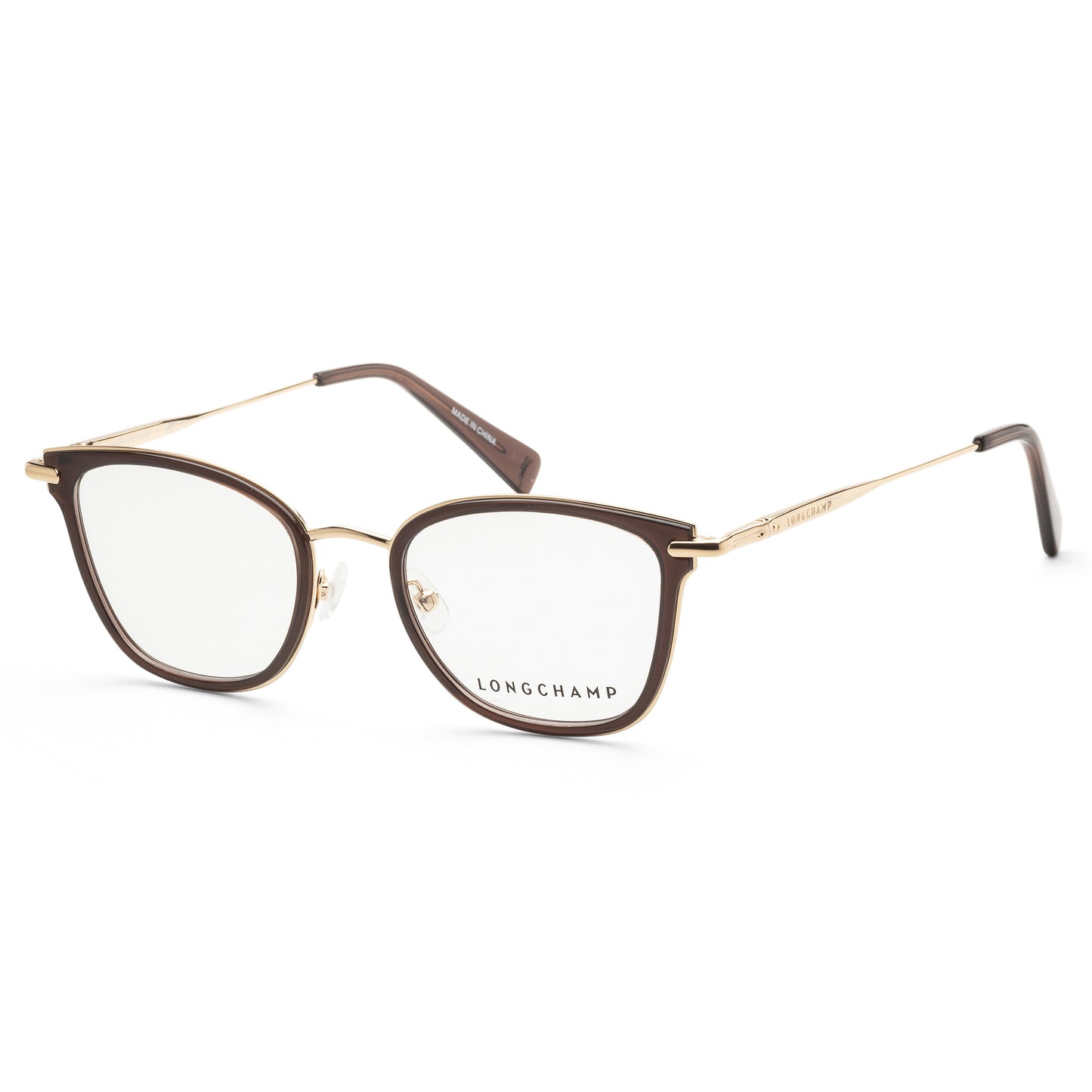 title:Longchamp Women's 49mm Brown Opticals LO2145-200;color:Brown frame, Demo Lens