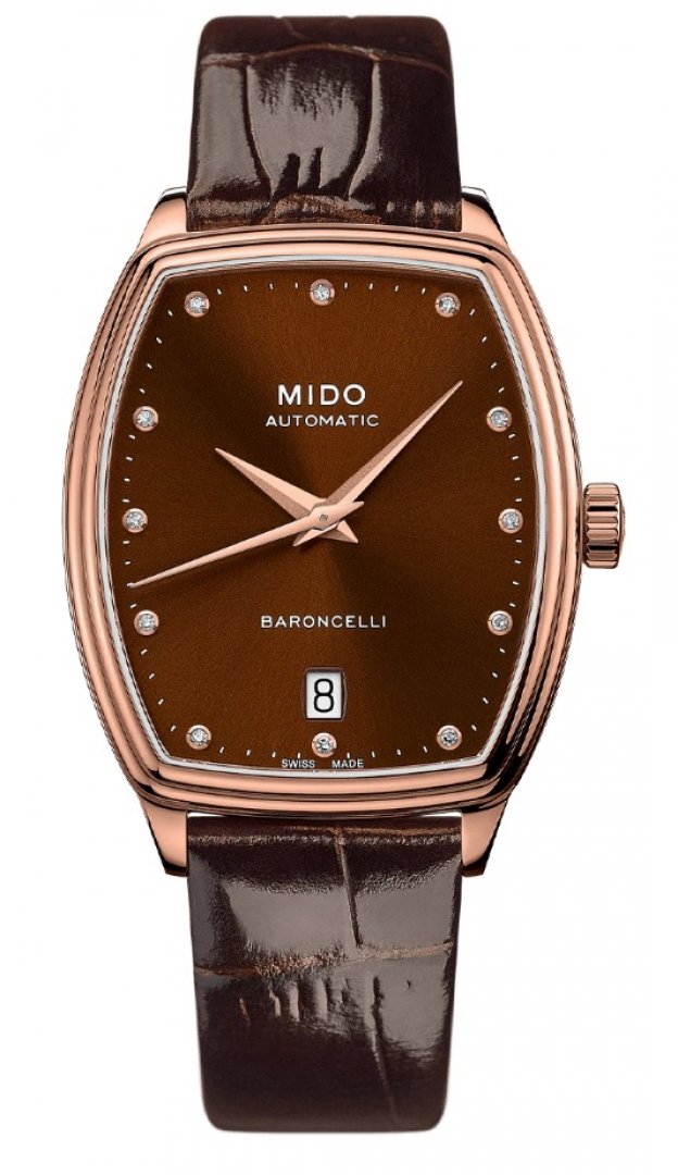 title:Mido Women's M0413073629600 Baroncelli 30.5mm Automatic Watch;color:Brown