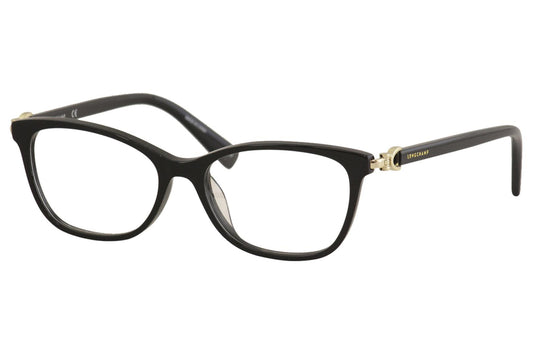 title:Longchamp Women's LO2633-001 Fashion 51mm Black Opticals;color:Black Frame, Demo Lens