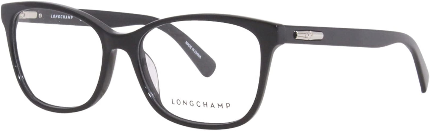 title:Longchamp Women's LO2680-001 Fashion 54mm Black Opticals;color:Black Frame, Demo Lens