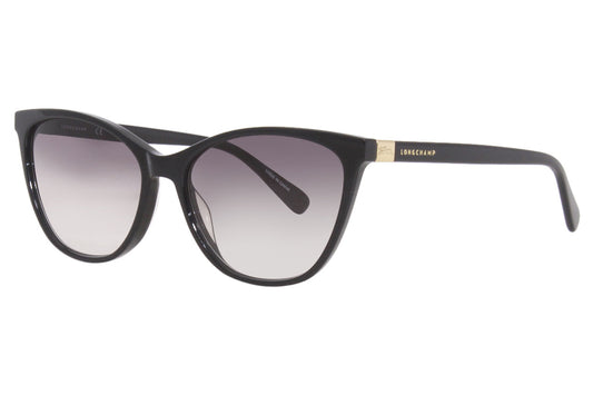 title:Longchamp Women's LO659S-001 Fashion 57mm Black Sunglasses;color:Black Frame, Grey Gradient Lens