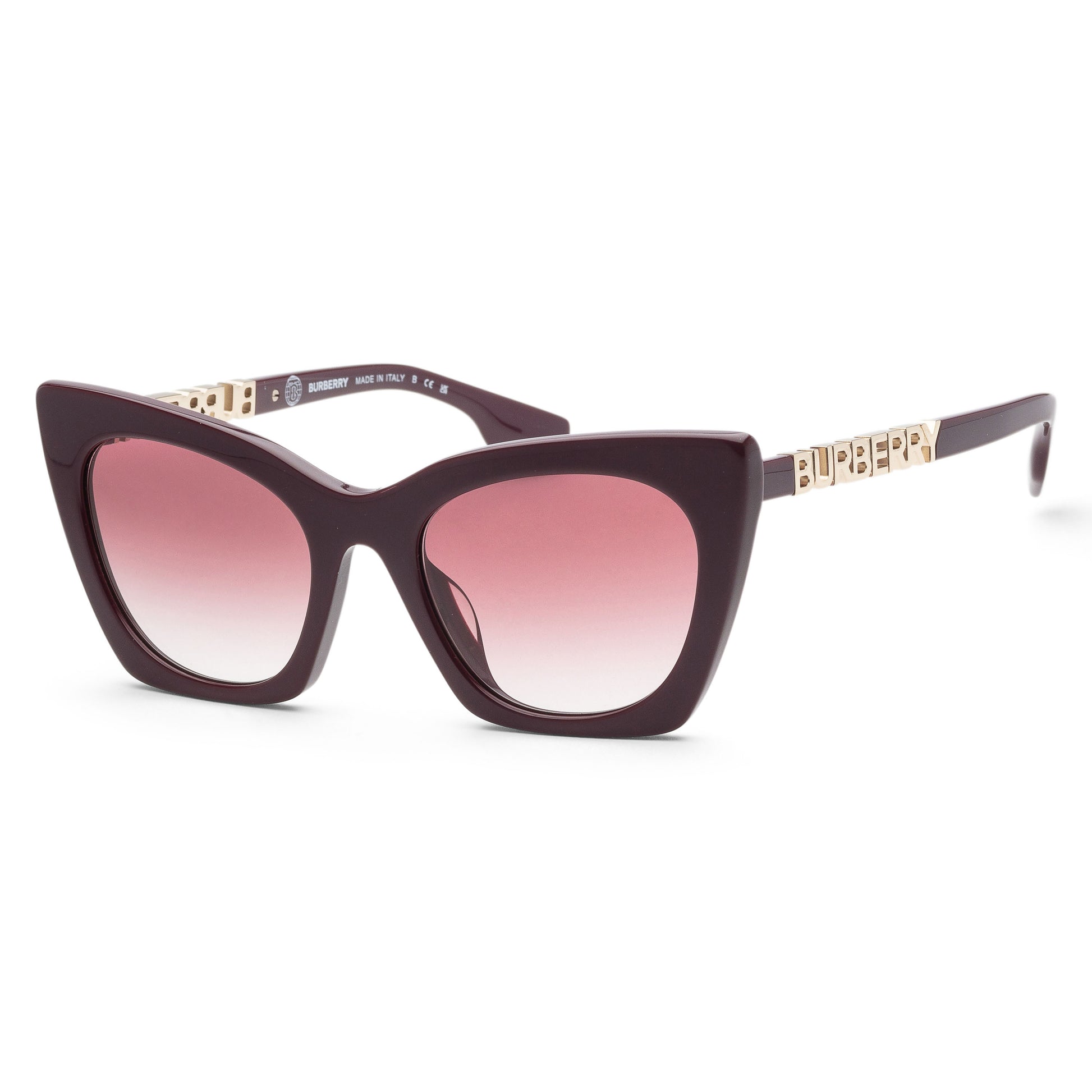 title:Burberry Women's BE4372U-39798H Marianne 52mm Bordeaux Sunglasses;color:Bordeaux