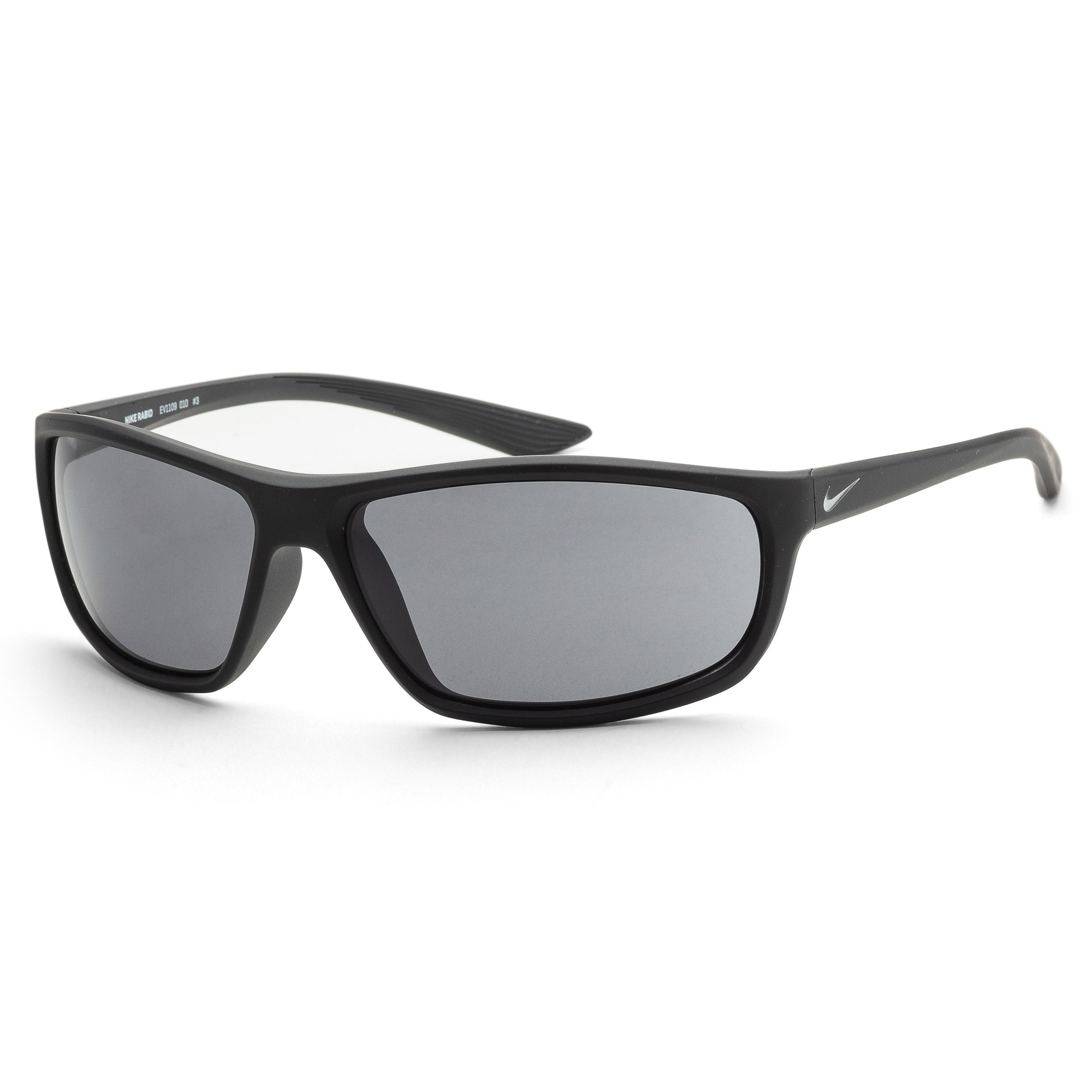 Nike Men's EV110901064 Rabid 64mm Matte Black Sunglasses Ruumur