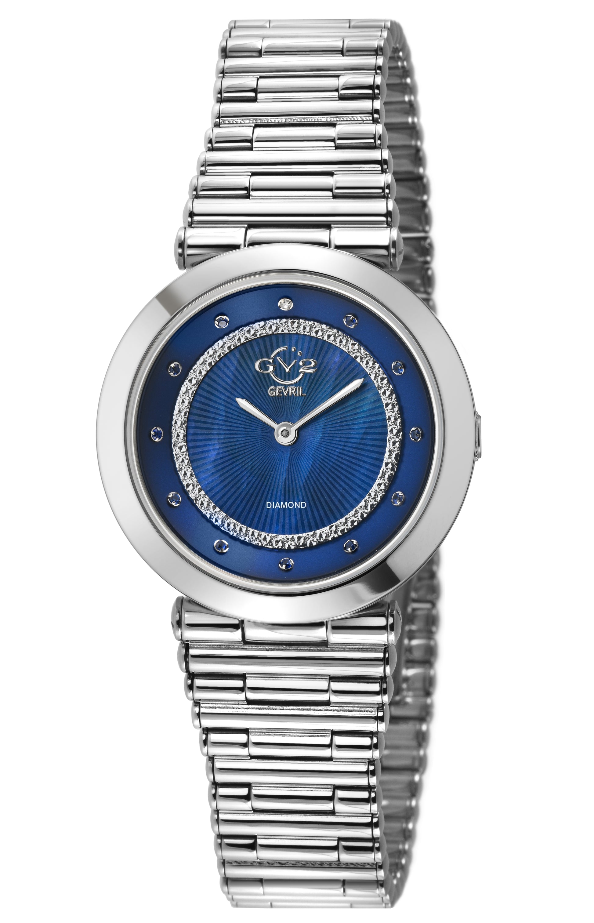 title:GV2 by Gevril Women's Burano 34mm Quartz Watch 14411B;color:Blue Mother-of-Pearl