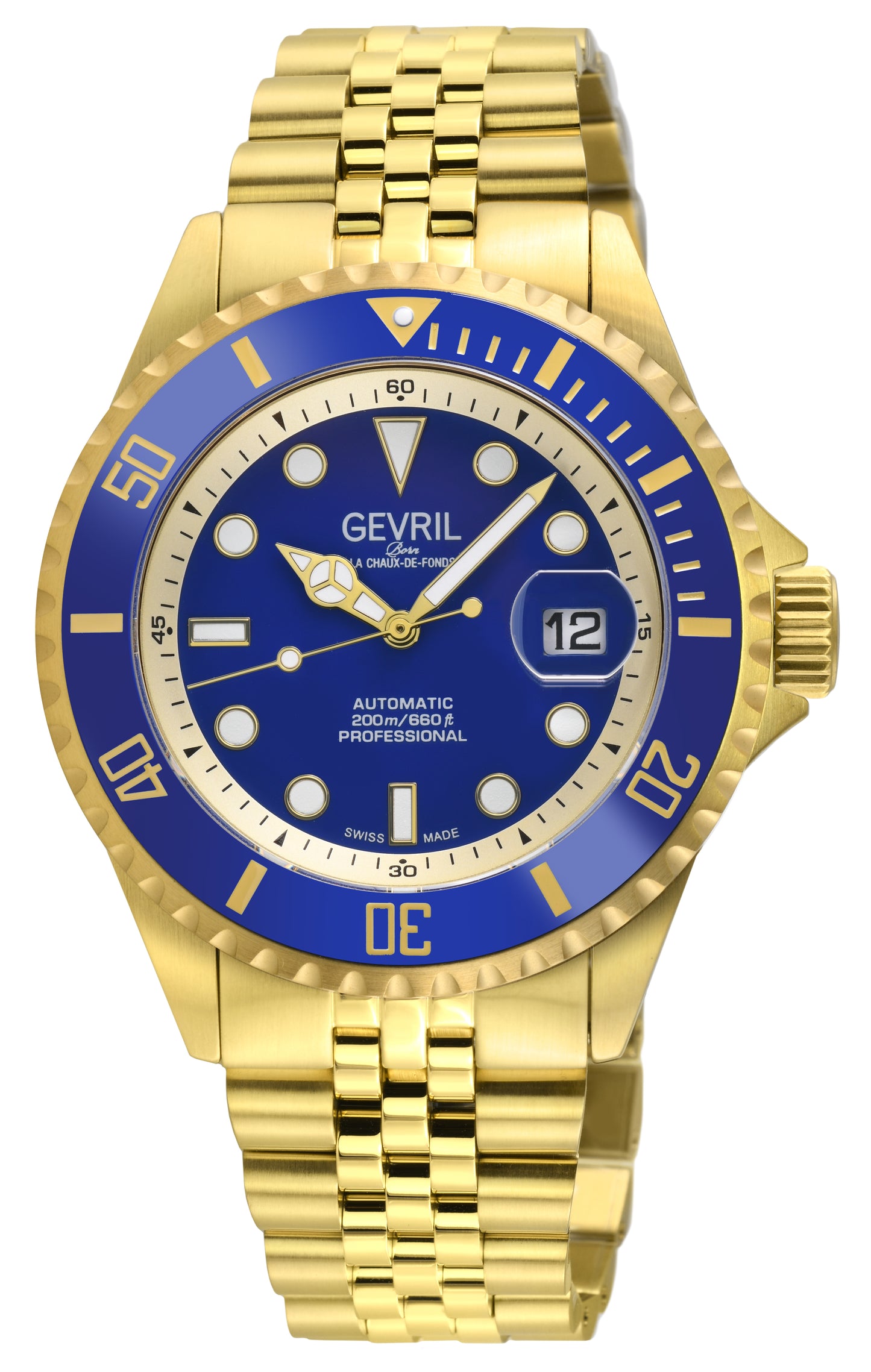 title:Gevril Men's Wallstreet 43mm Automatic Watch 41854B;color:Blue