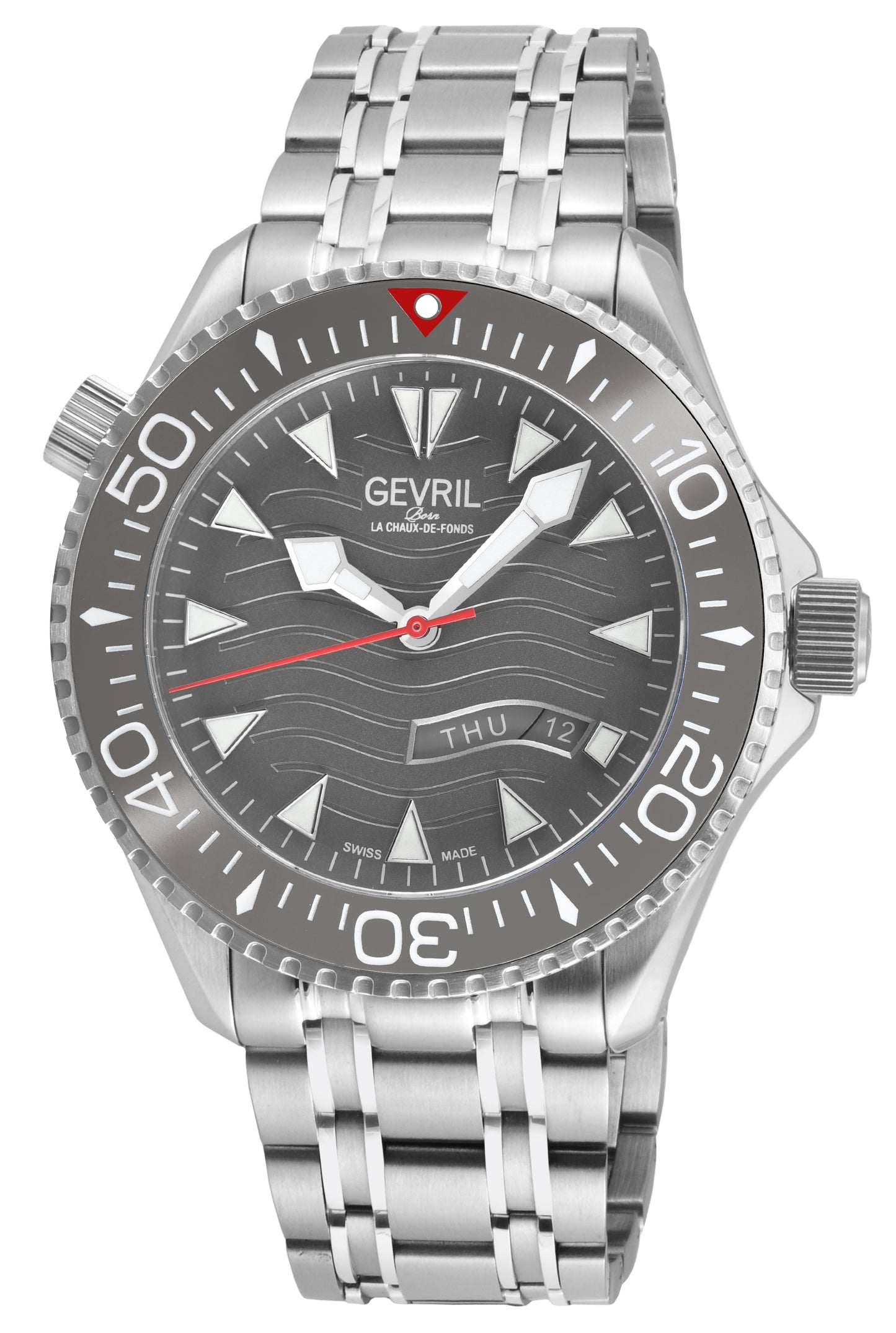 title:Gevril Men's Hudson Yards 43mm Automatic Watch 48834B;color:Gray