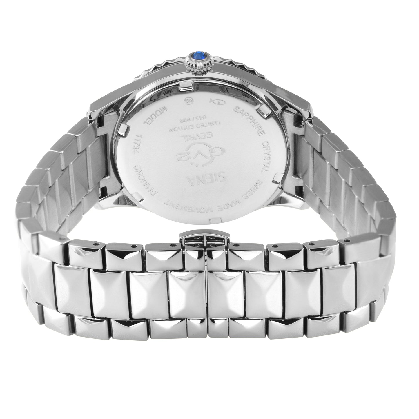 title:GV2 by Gevril Women's Siena 36mm Quartz Watch 11730B;color:White Mother-of-Pearl