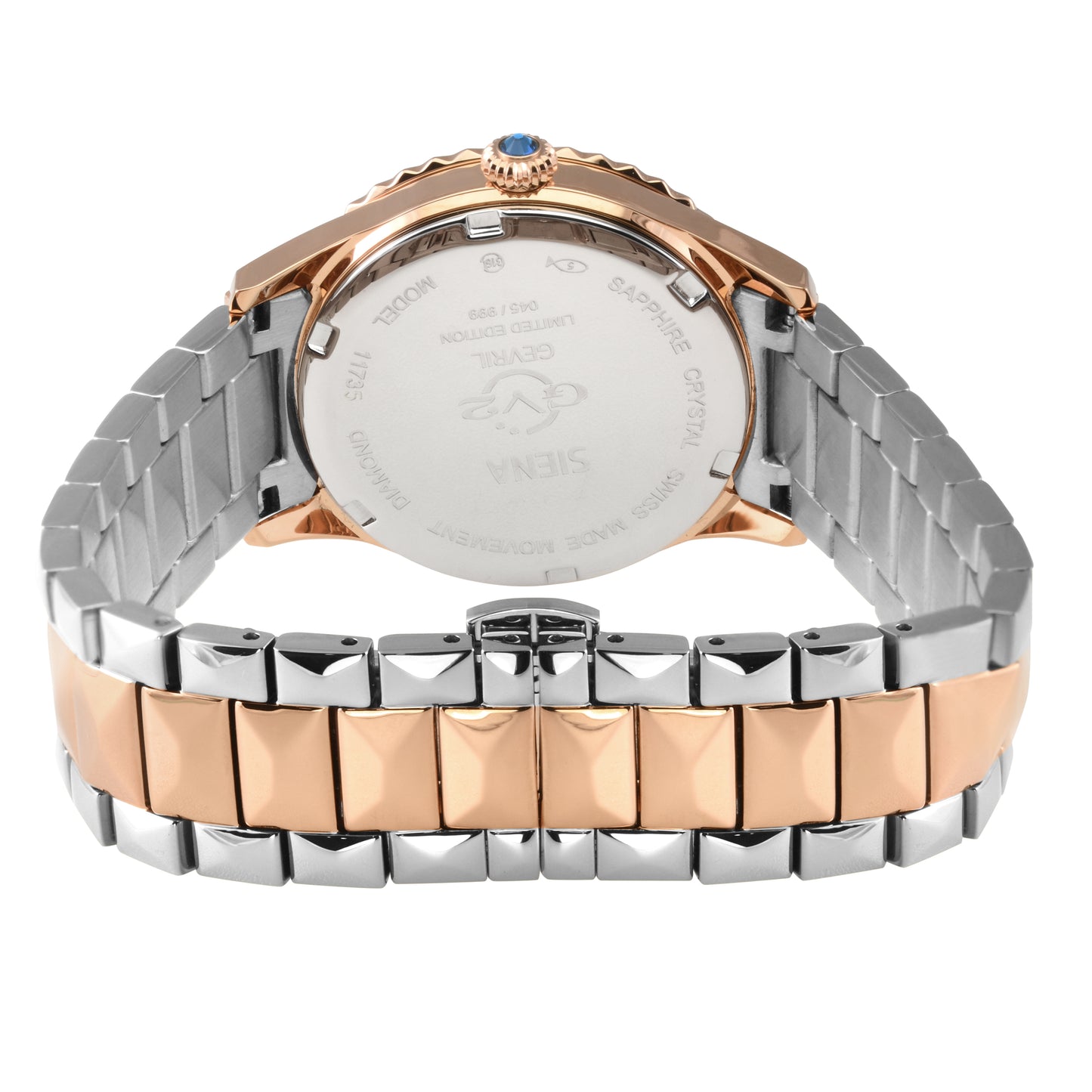 title:GV2 by Gevril Women's Siena 36mm Quartz Watch 11735B;color:Blue Mother-of-Pearl