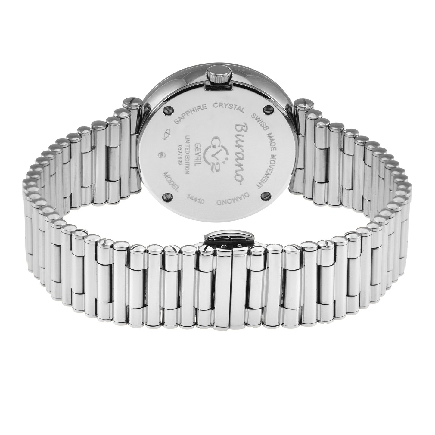 title:GV2 by Gevril Women's Burano 34mm Quartz Watch 14410B;color:White Mother-of-Pearl