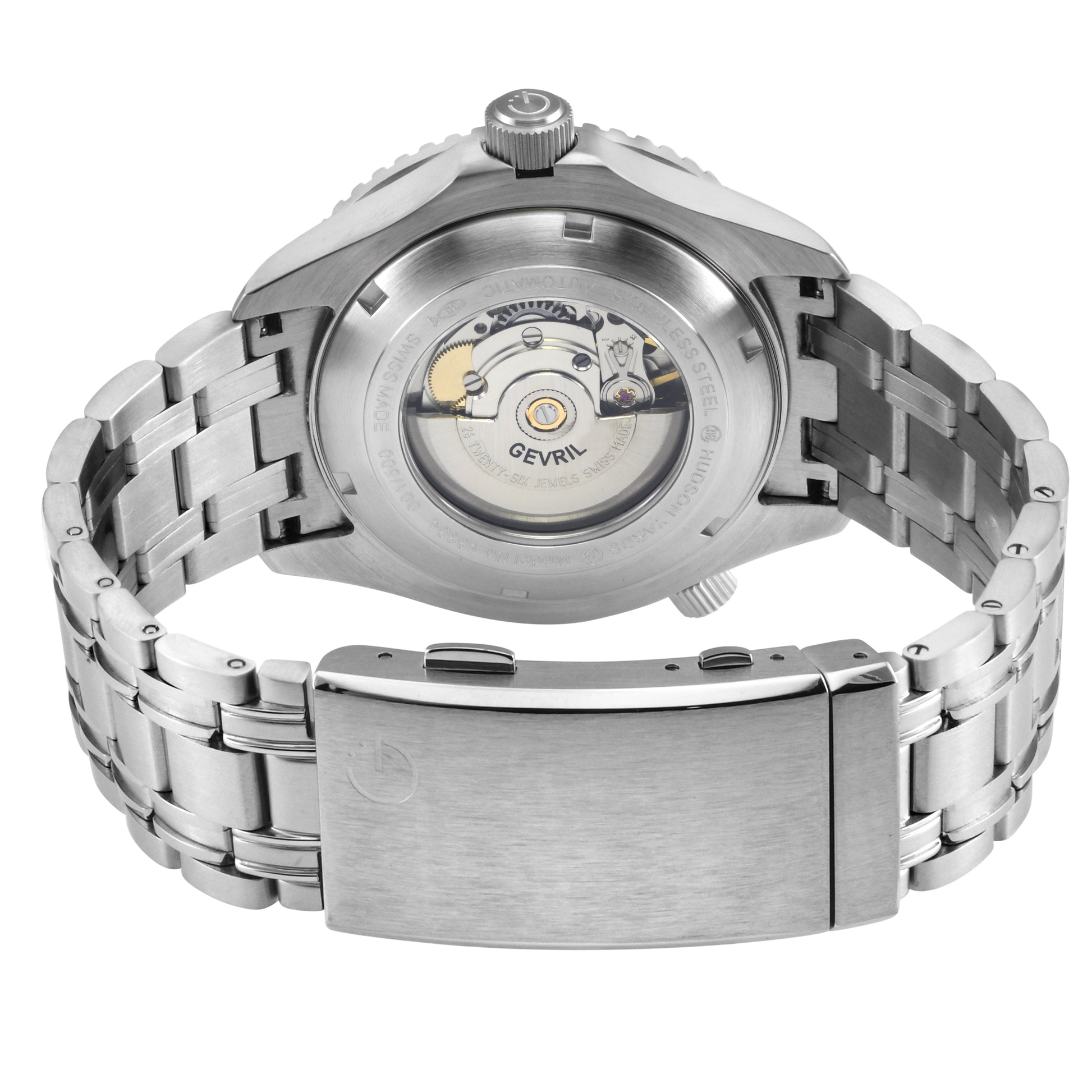 title:Gevril Men's Hudson Yards 43mm Automatic Watch 48834B;color:Gray