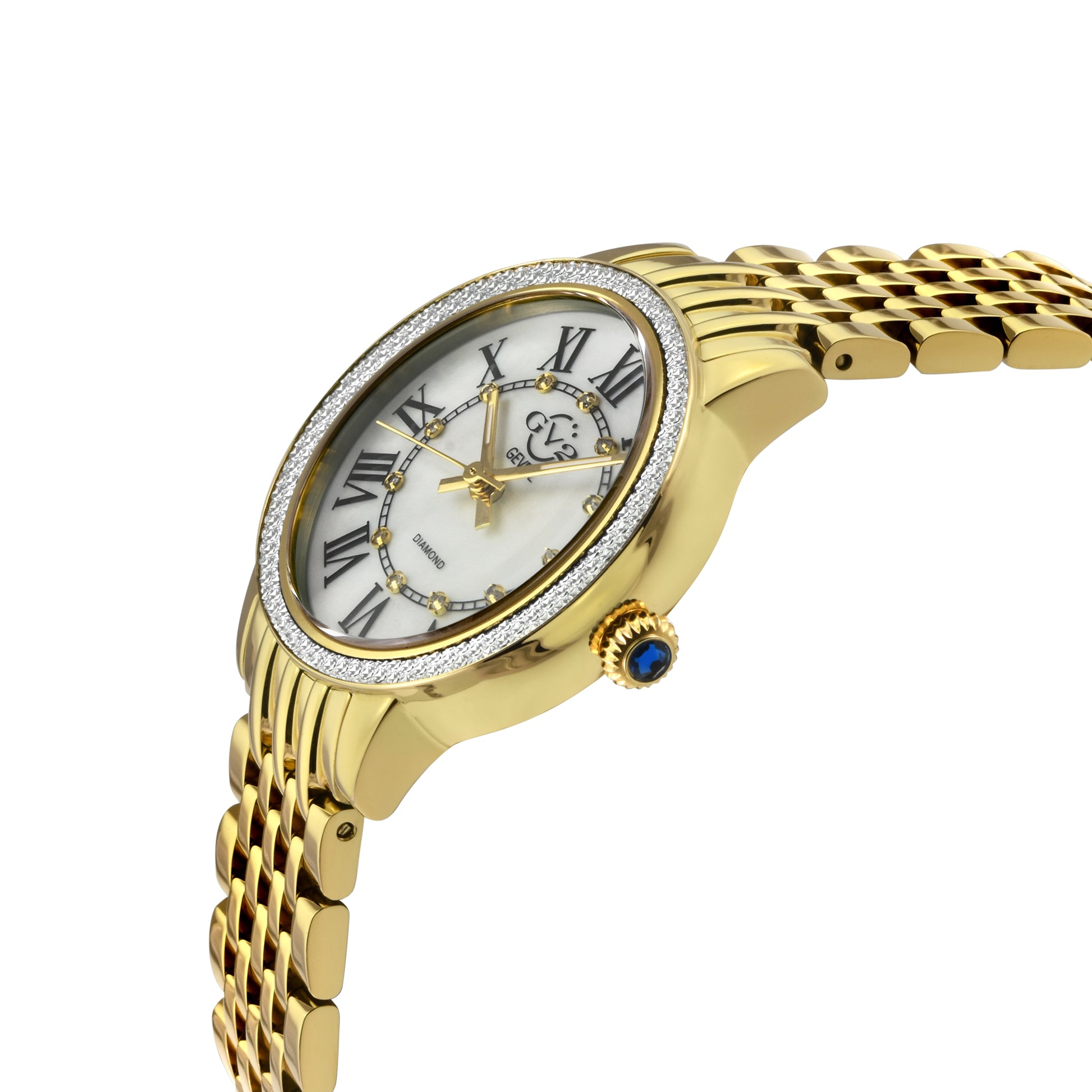 title:GV2 by Gevril Women's Astor III 34mm Quartz Watch 9152B;color:White Mother-of-Pearl