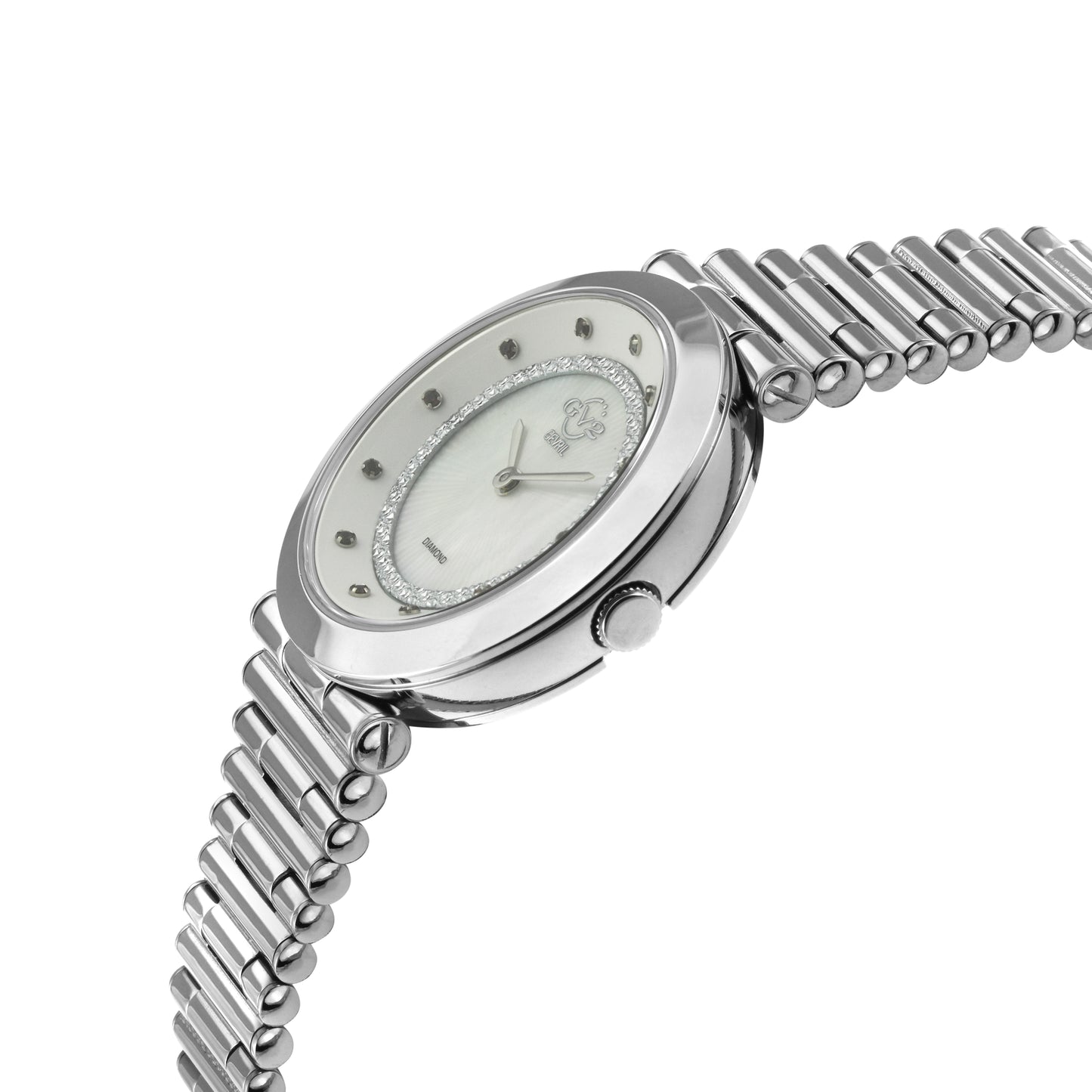 title:GV2 by Gevril Women's Burano 34mm Quartz Watch 14410B;color:White Mother-of-Pearl