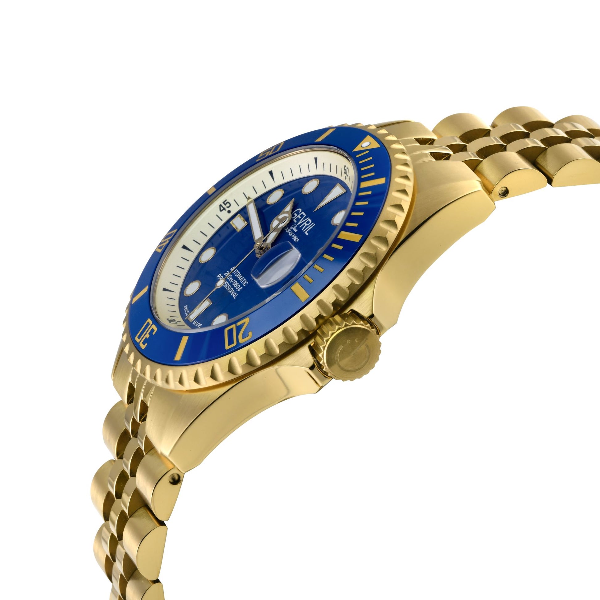 title:Gevril Men's Wallstreet 43mm Automatic Watch 41854B;color:Blue